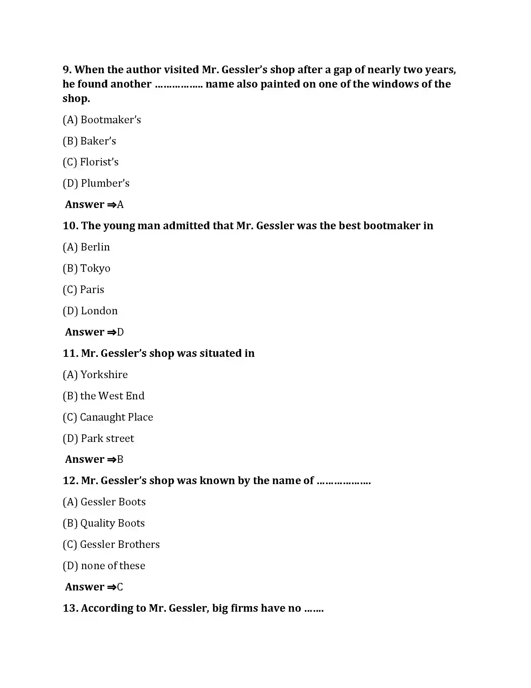 Bihar Board Class 10th Quality Quality  Objective Objective Question 3