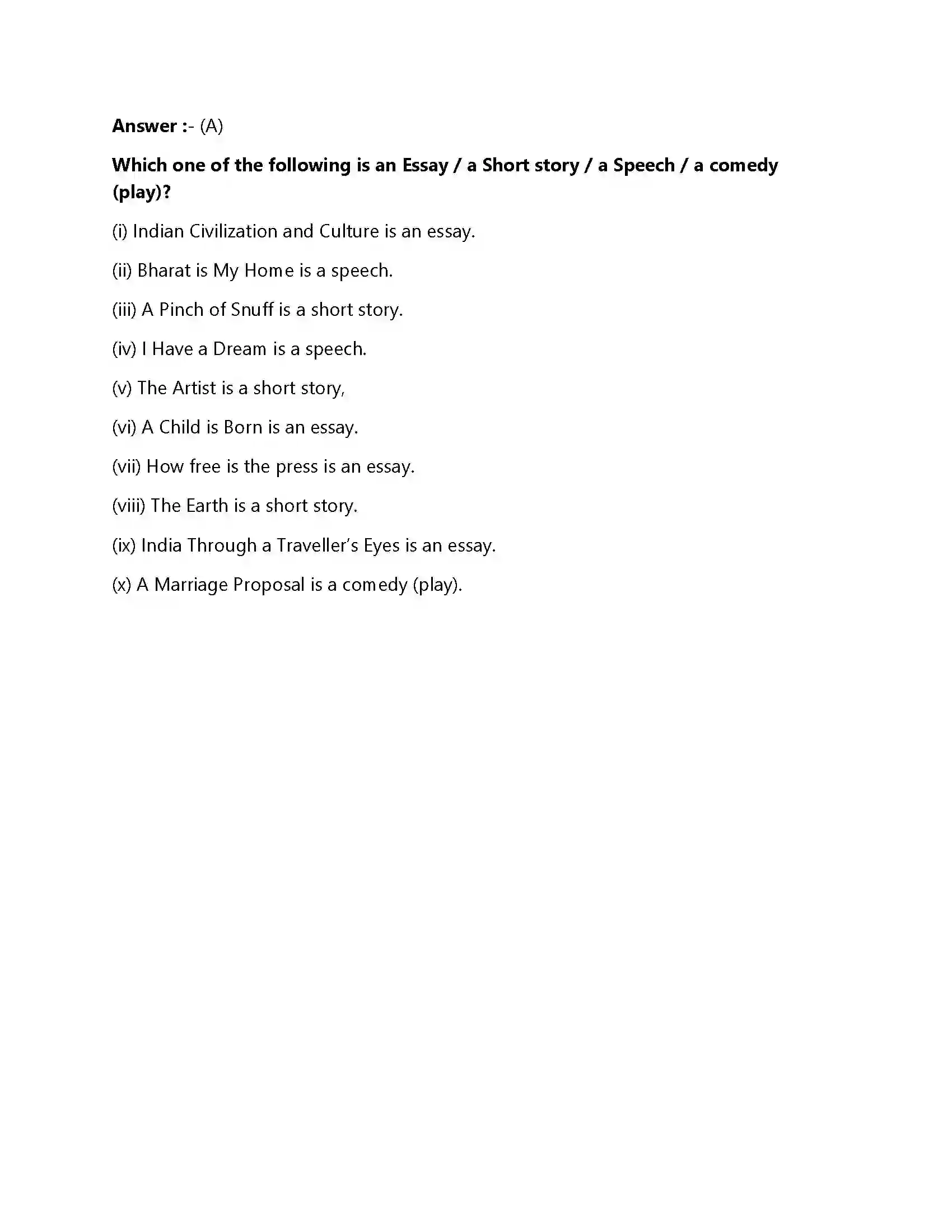 Bihar Board Class 12th Ideas That Have Helped Mankind Ideas That Have Helped Mankind  Objective Objective Question 2