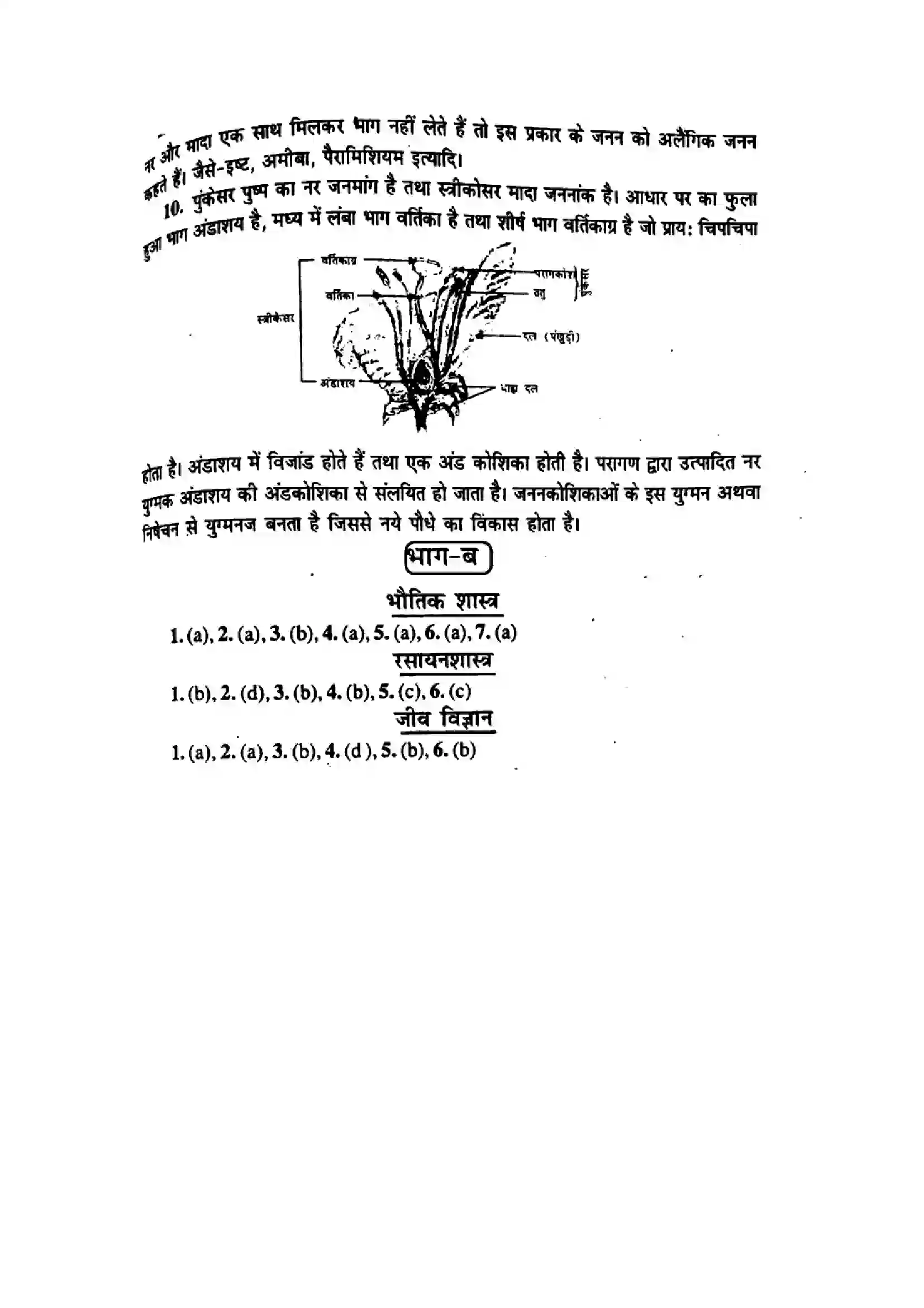 Bihar Board Class 10th 2017 Science  P1  2017 Previous Year Paper 7