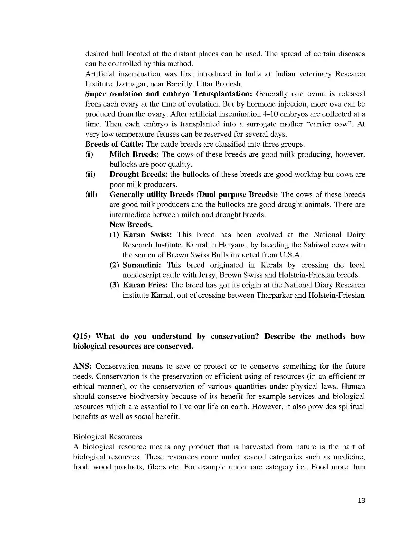 Bihar Board Class 12th 2015 Biology  2015 Previous Year Paper 13