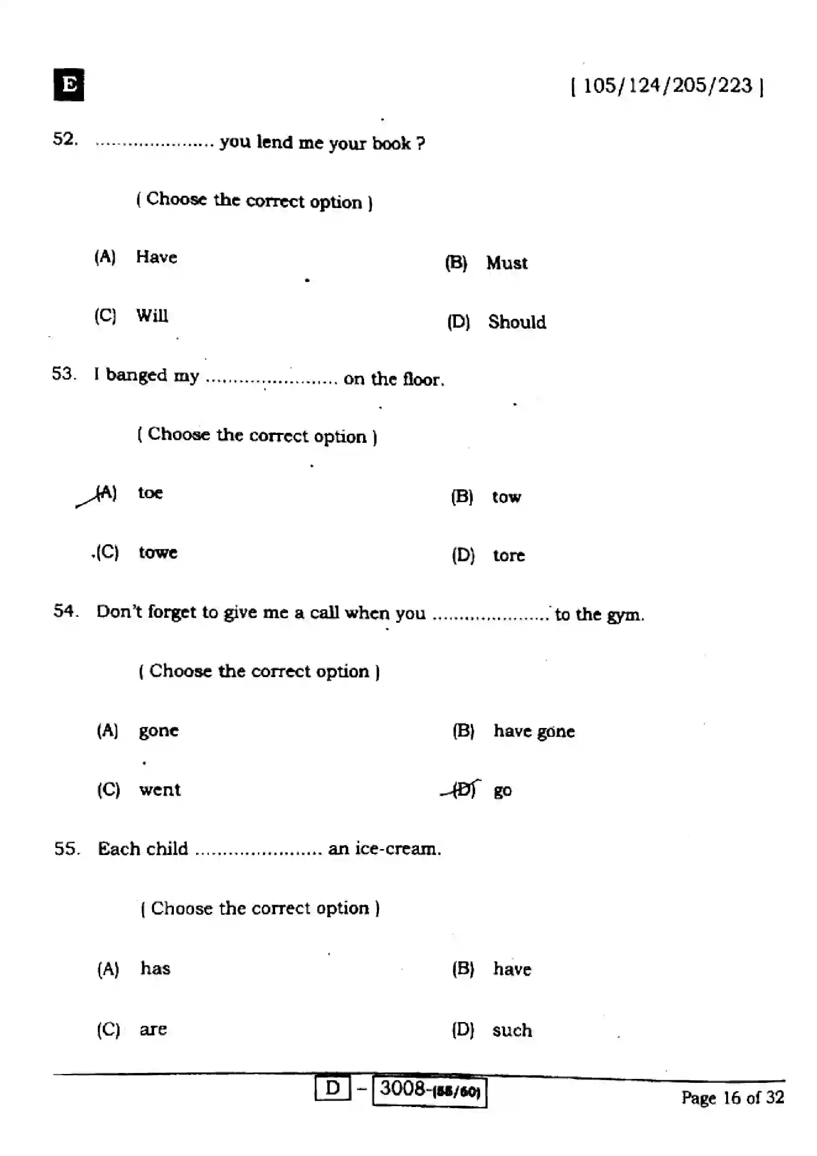 Bihar Board Class 12th 2022 English  105124205223E  2022 Previous Year Paper 16
