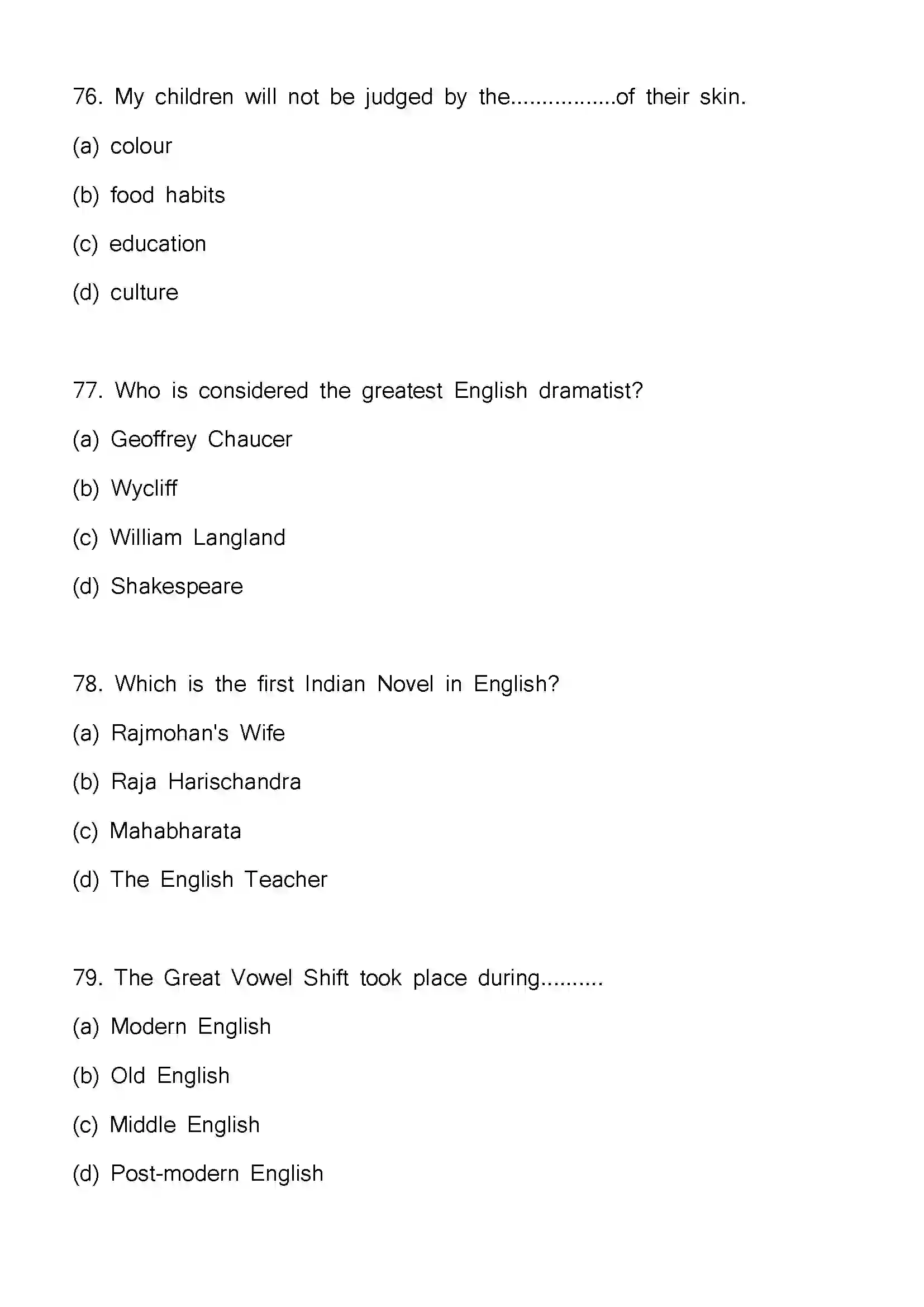 Bihar Board Class 12th 2023 English Previous Year Paper 21