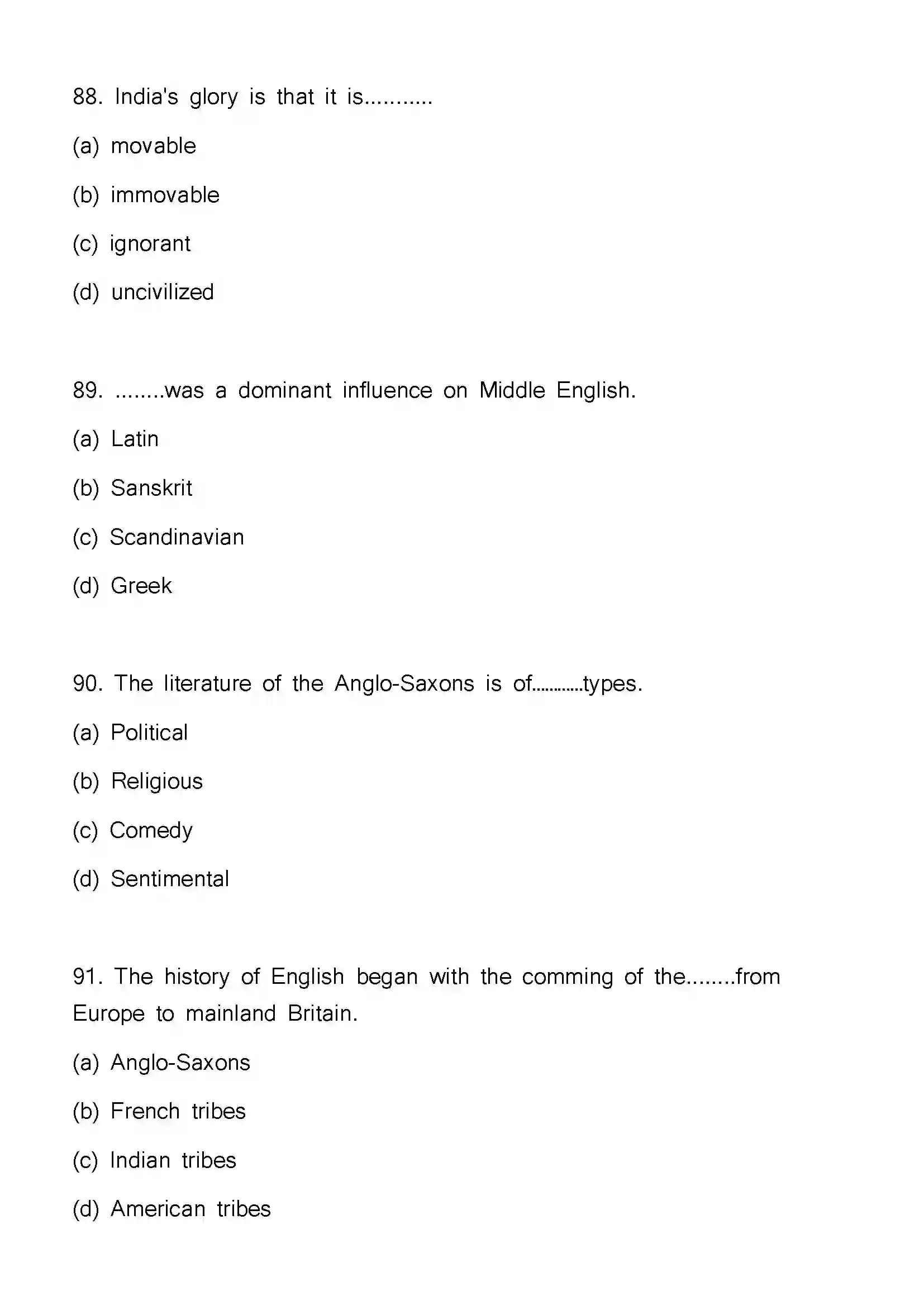 Bihar Board Class 12th 2023 English Previous Year Paper 24
