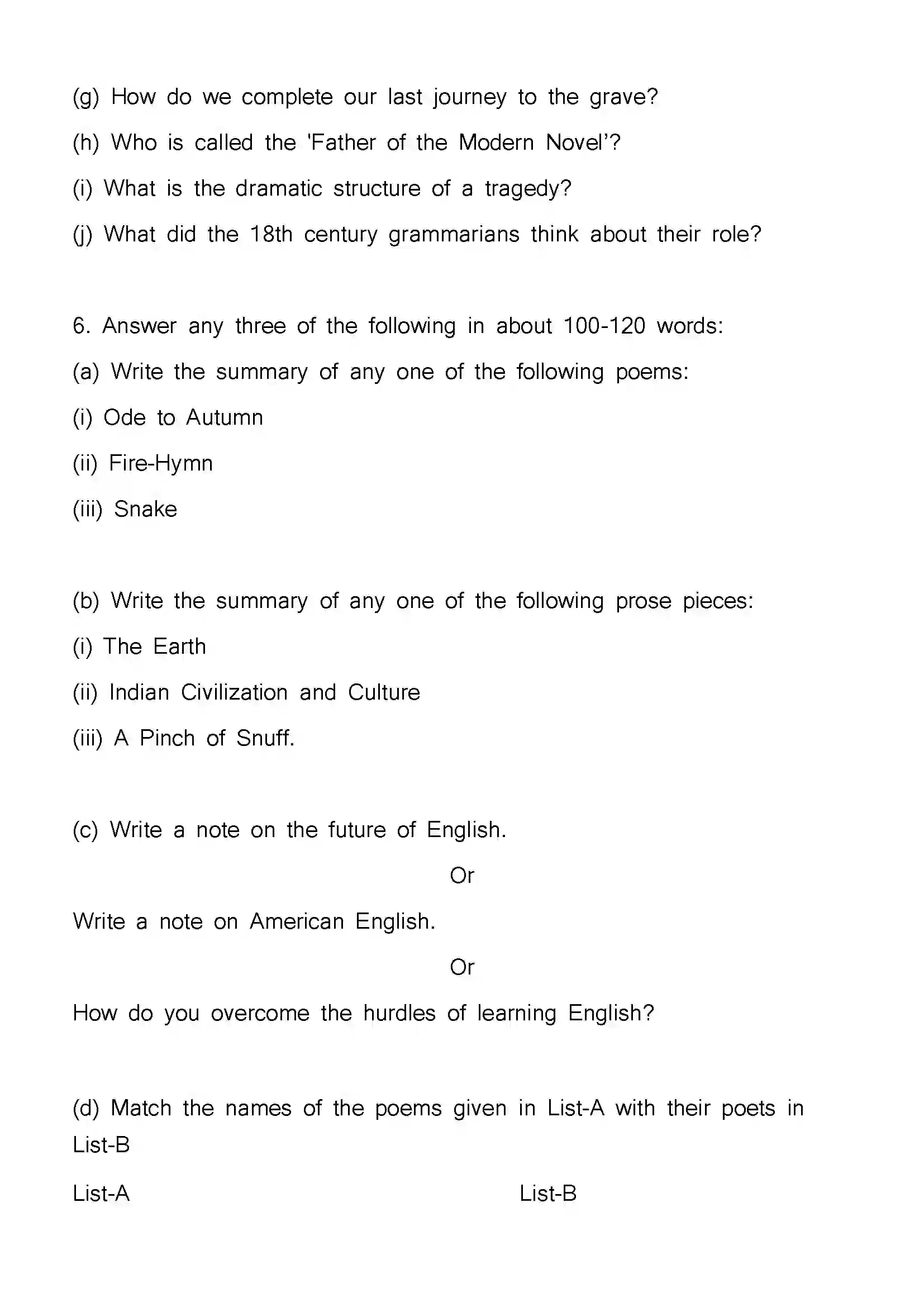 Bihar Board Class 12th 2023 English Previous Year Paper 29