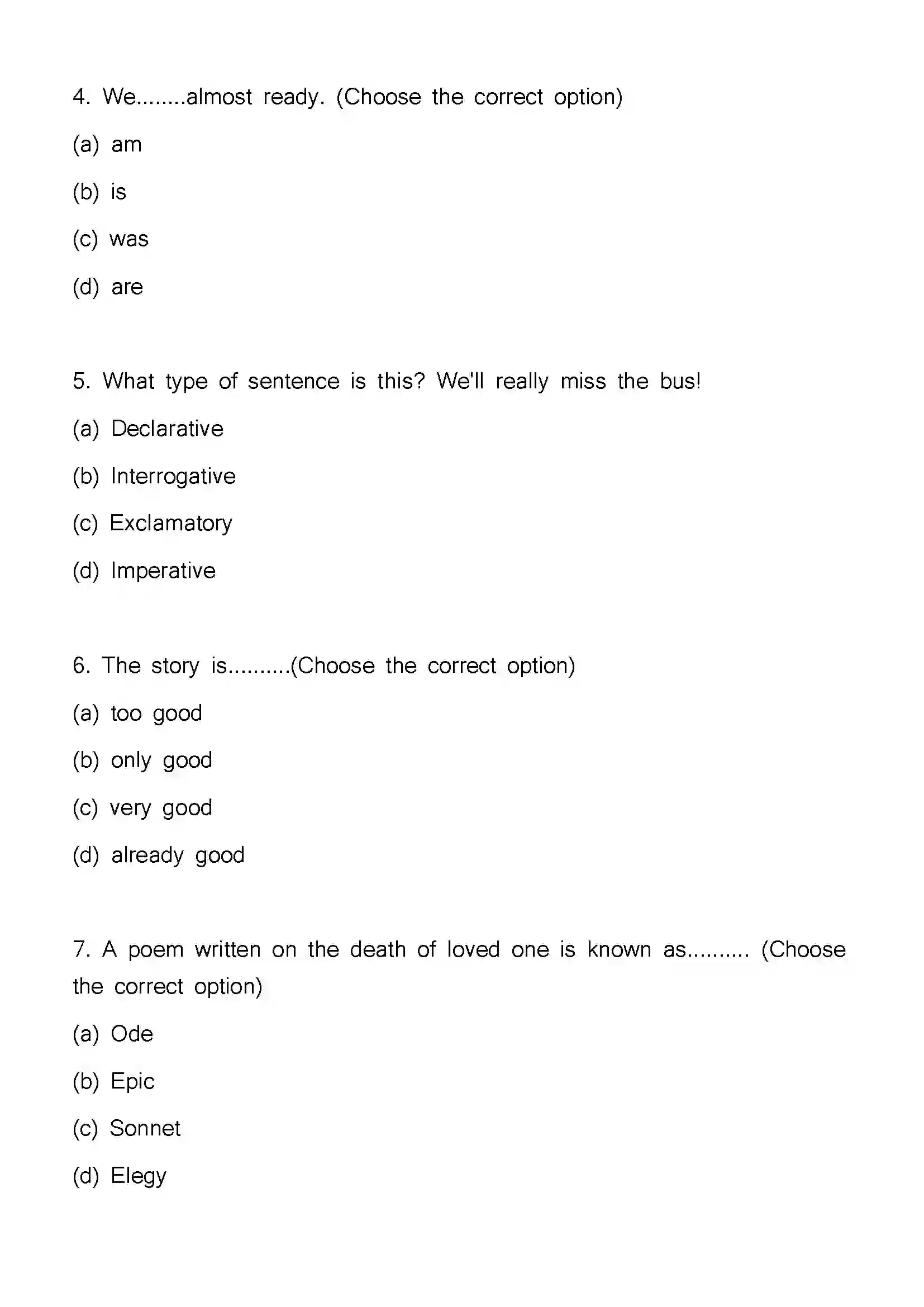 Bihar Board Class 12th 2023 English Previous Year Paper 3