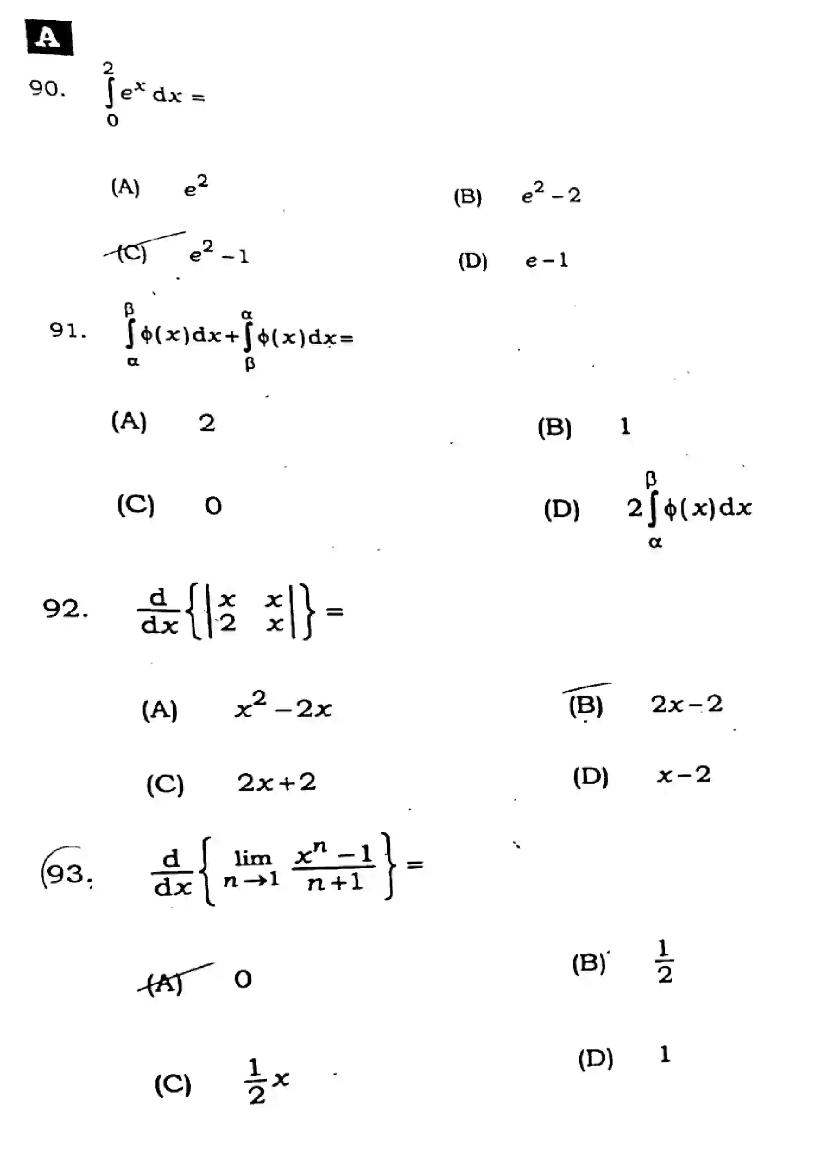 Bihar Board Class 12th 2025 Mathematics  121327  SetA Previous Year Paper 29