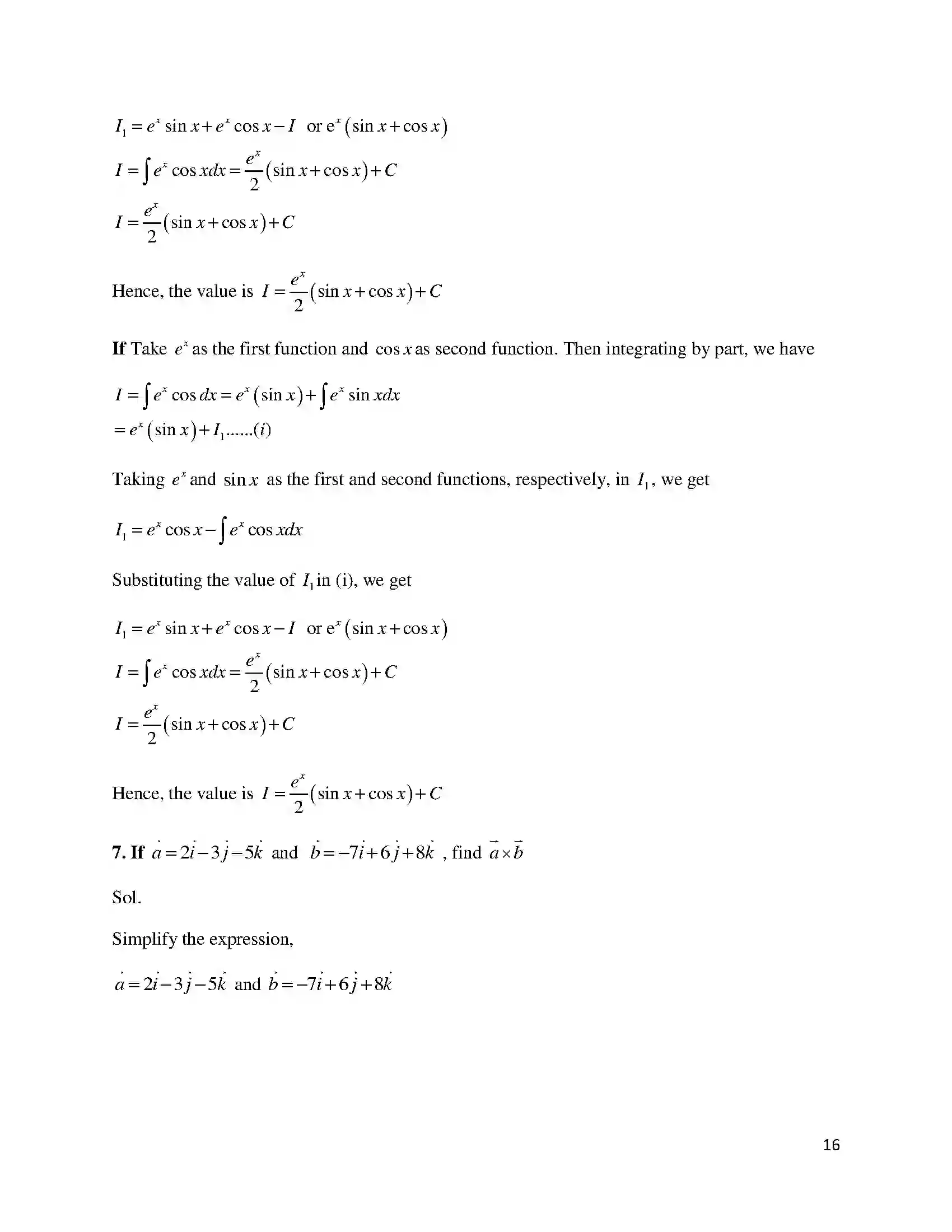 Bihar Board Class 12th 2015 Mathematics  2015 Previous Year Paper 16