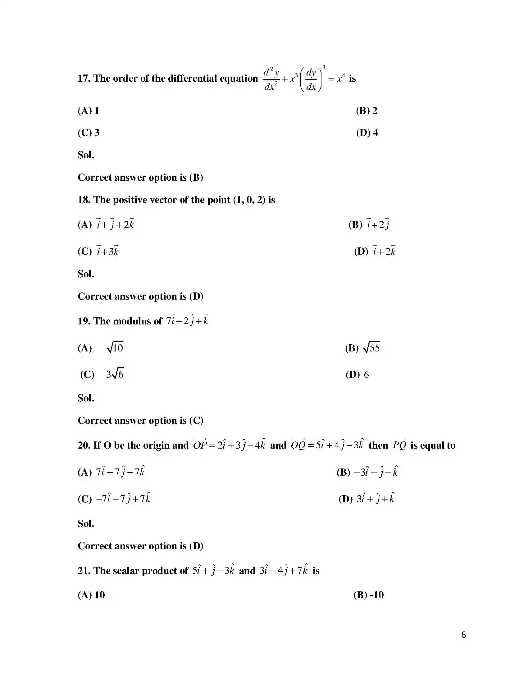Bihar Board Class 12th 2015 Mathematics  2015 Previous Year Paper 6