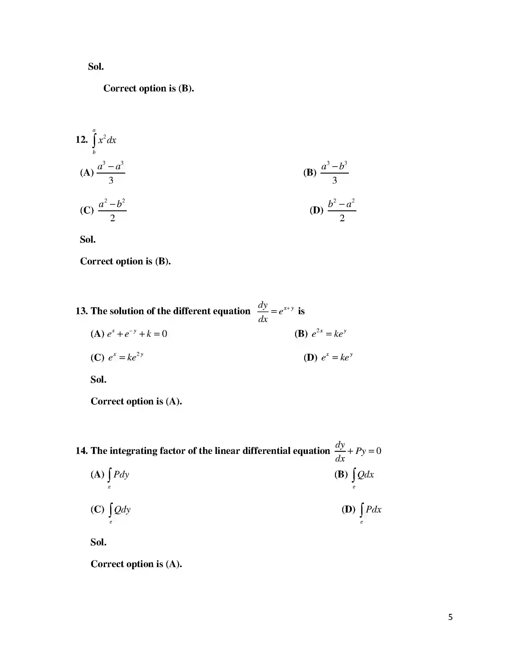 Bihar Board Class 12th 2016 Mathematics  2016 Previous Year Paper 5