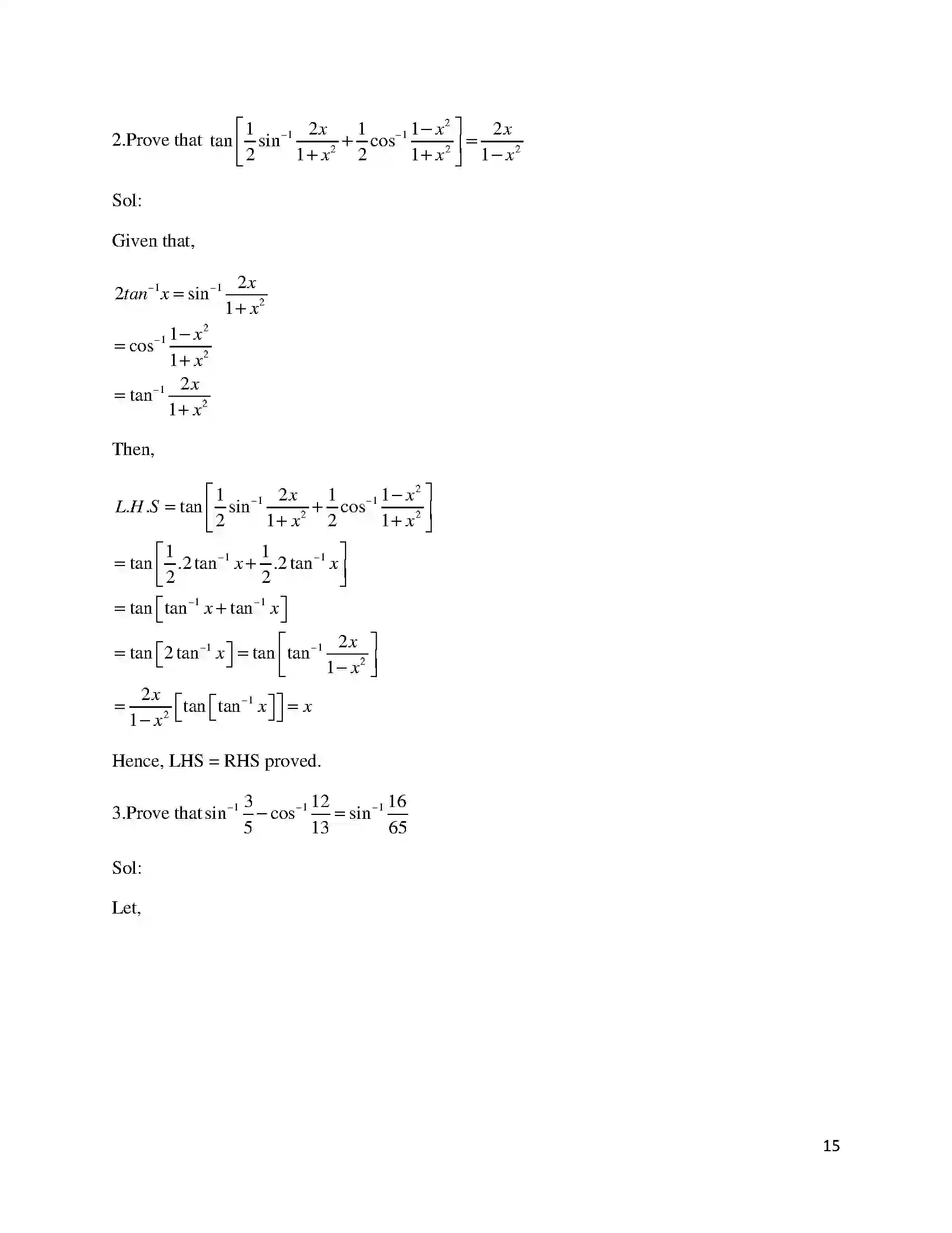 Bihar Board Class 12th 2018 Mathematics  2018 Previous Year Paper 15