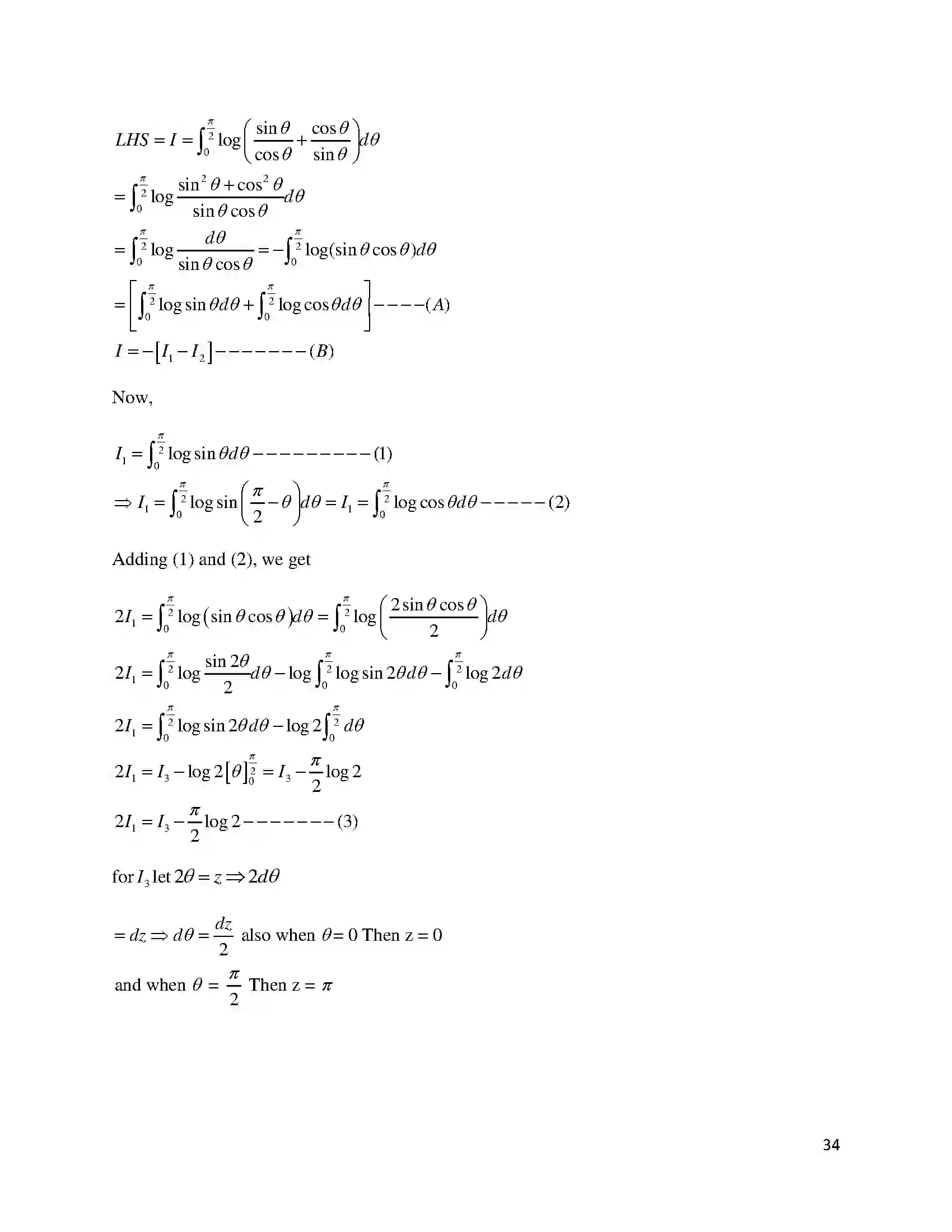Bihar Board Class 12th 2018 Mathematics  2018 Previous Year Paper 34