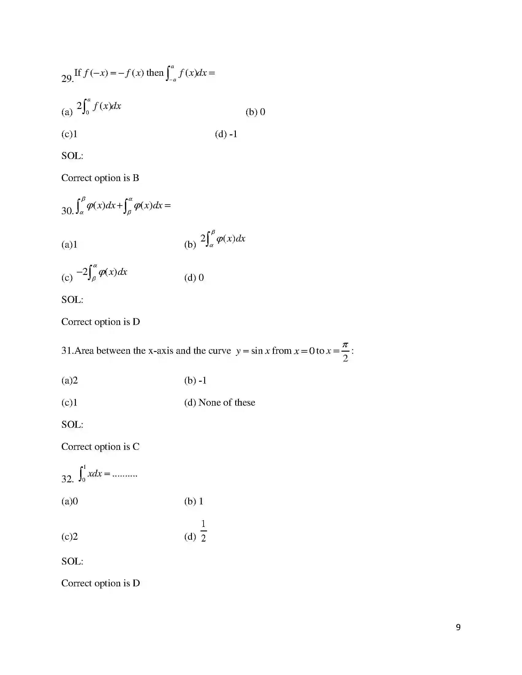 Bihar Board Class 12th 2018 Mathematics  2018 Previous Year Paper 9