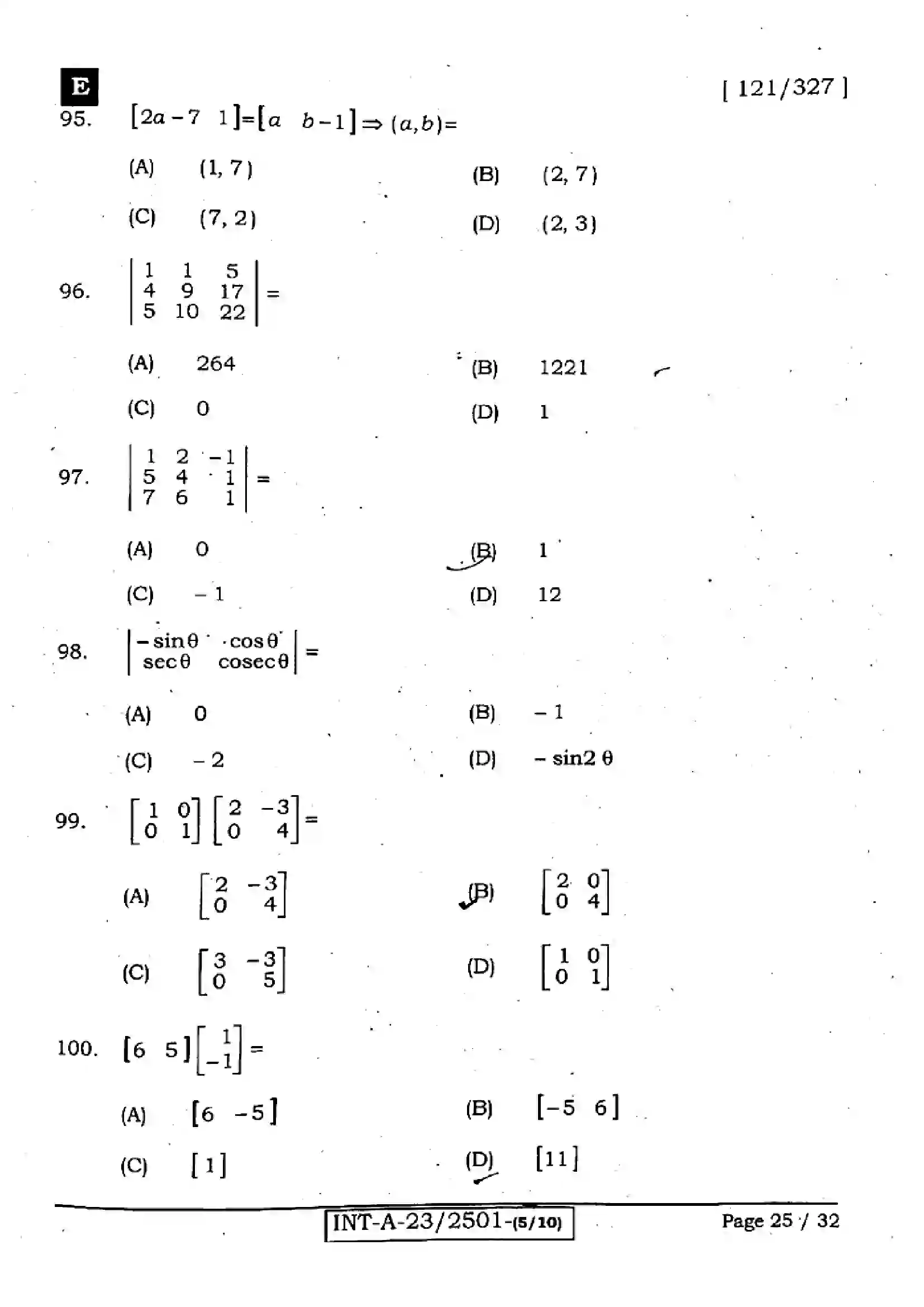 Bihar Board Class 12th 2023 Maths 2023 Previous Year Paper 25