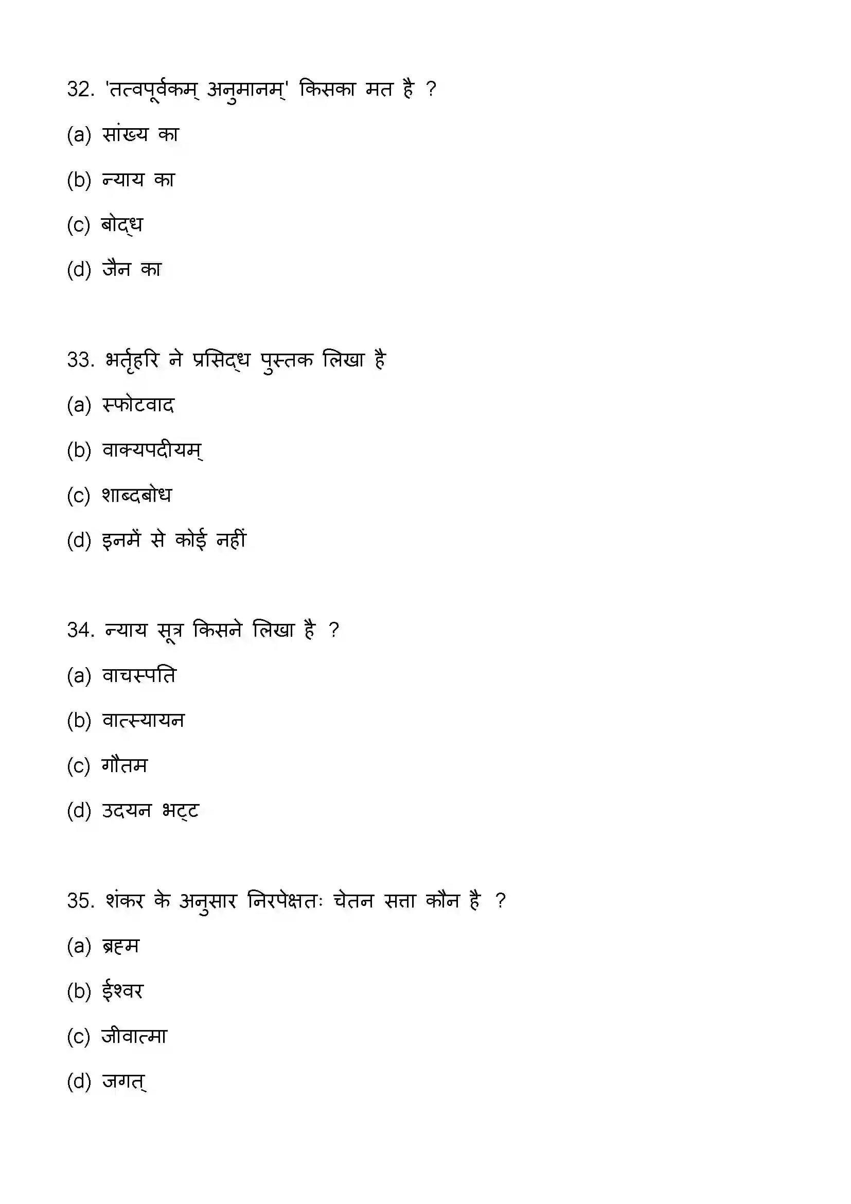 Bihar Board Class 12th 2023 Philosophy Previous Year Paper 10