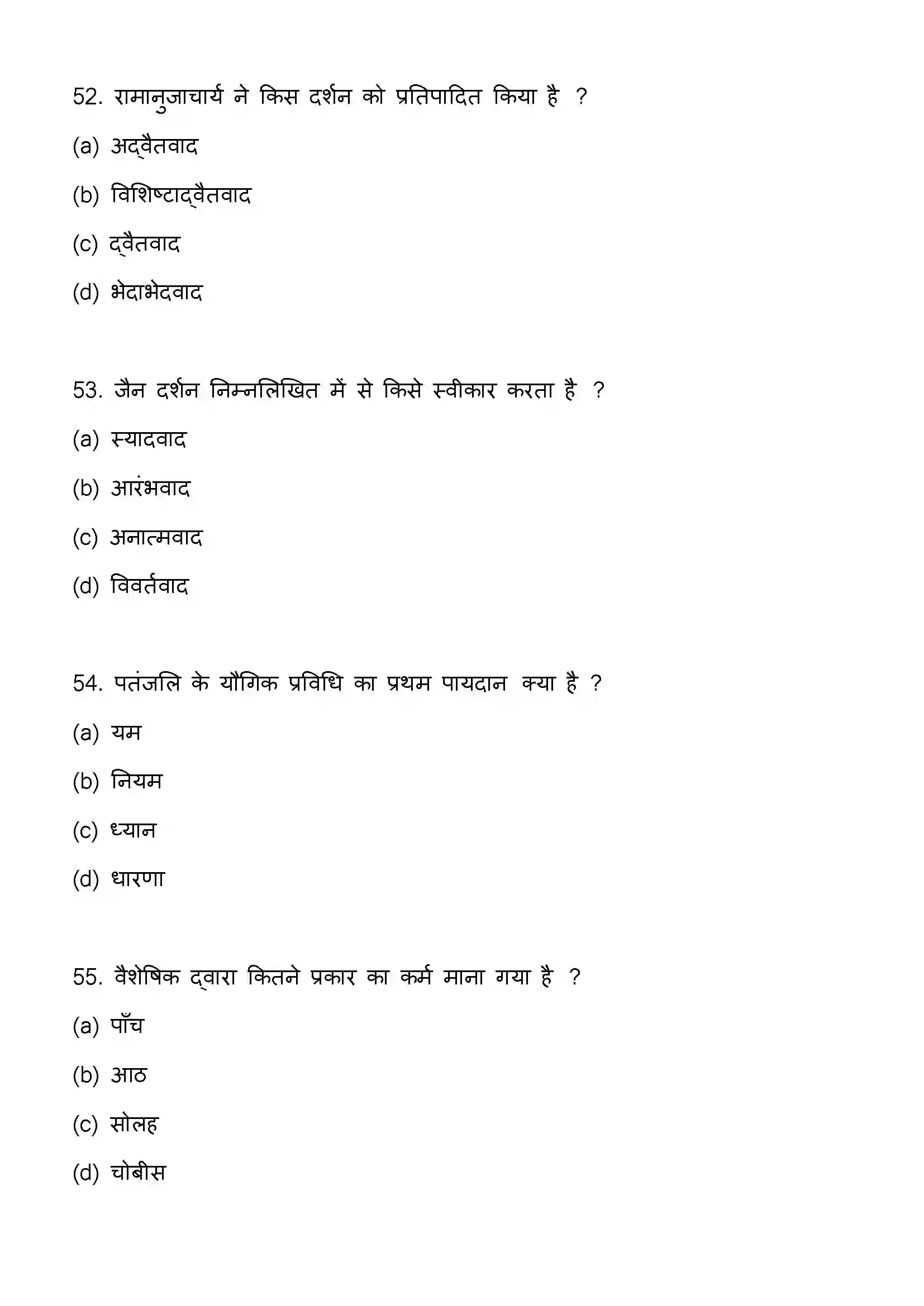 Bihar Board Class 12th 2023 Philosophy Previous Year Paper 15