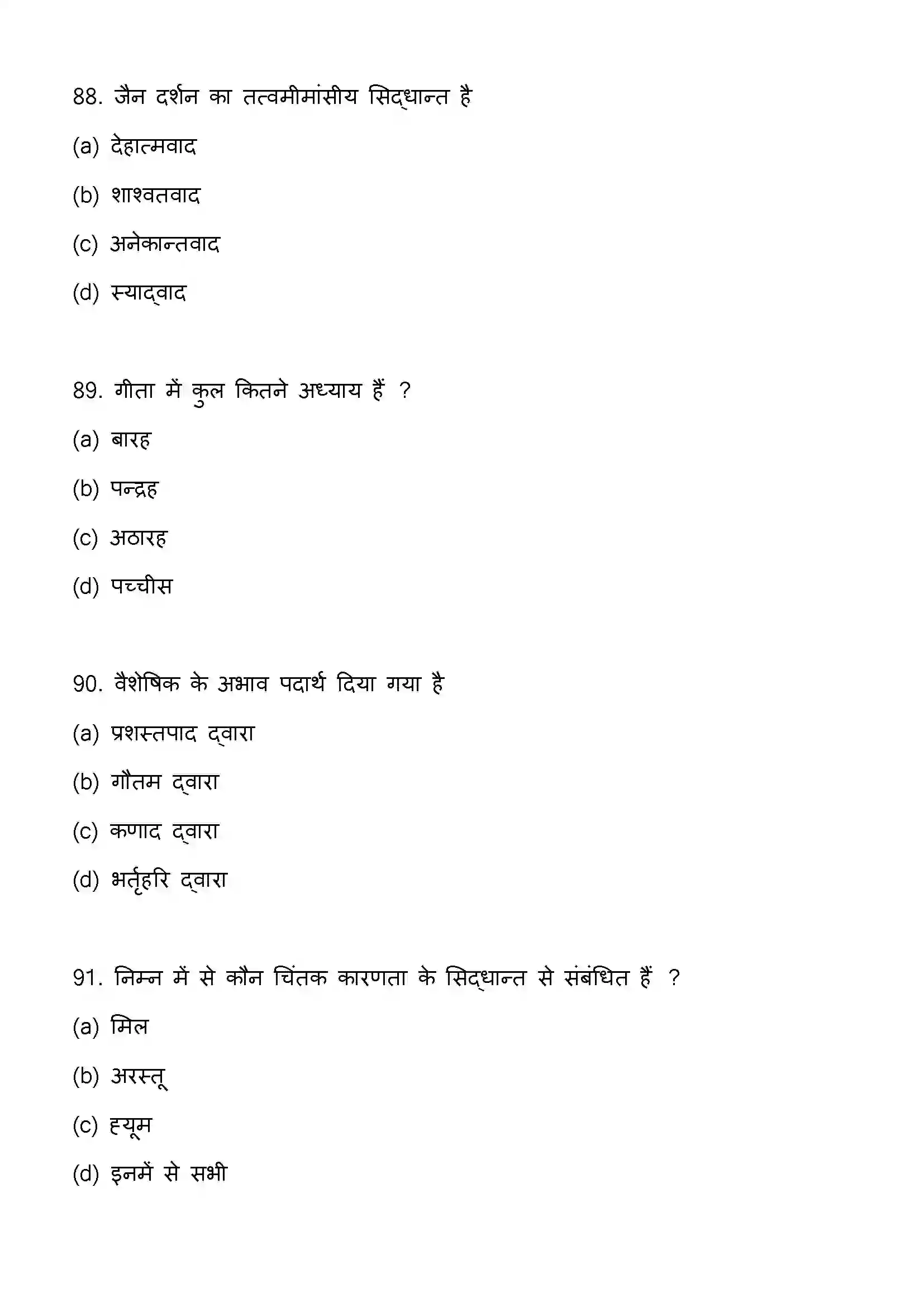 Bihar Board Class 12th 2023 Philosophy Previous Year Paper 24