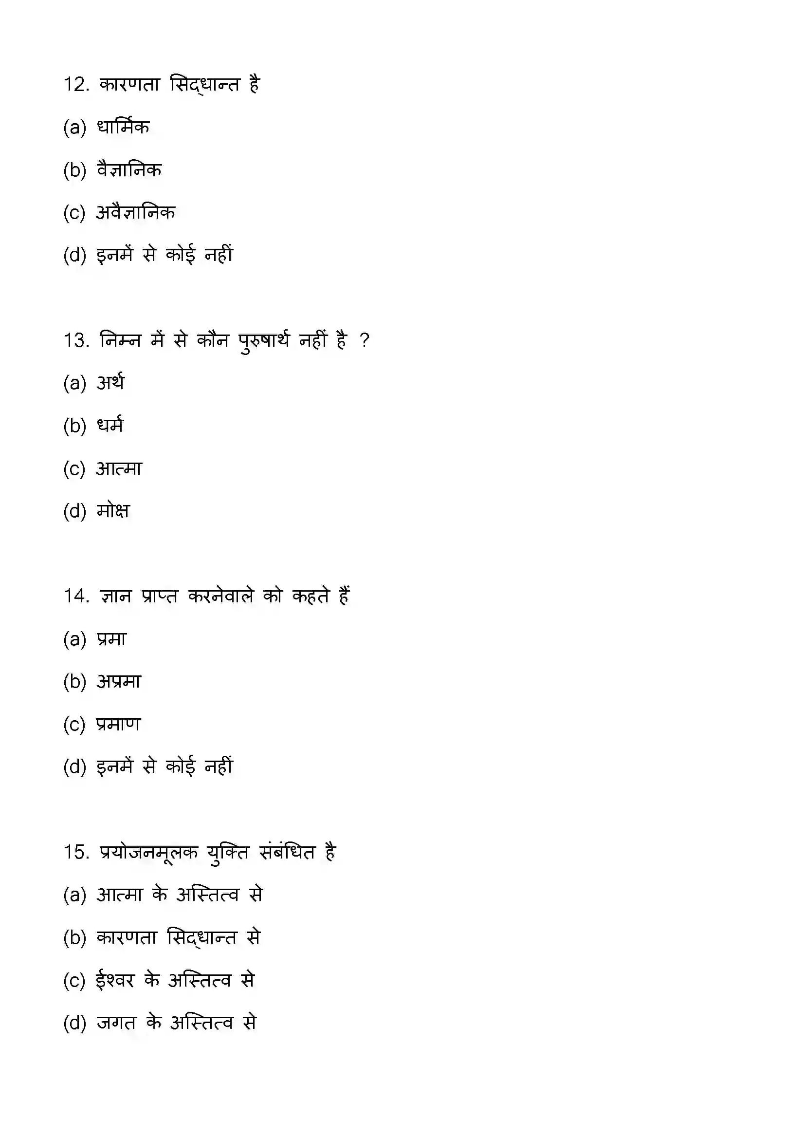 Bihar Board Class 12th 2023 Philosophy Previous Year Paper 5