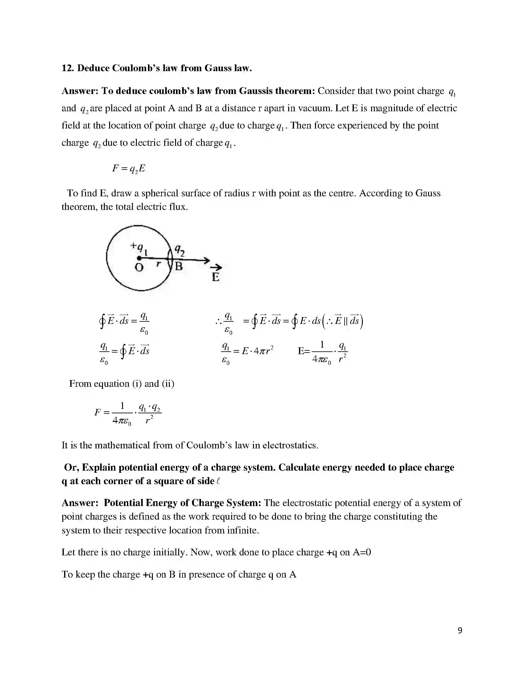 Bihar Board Class 12th 2016 Physics  2016 Previous Year Paper 9