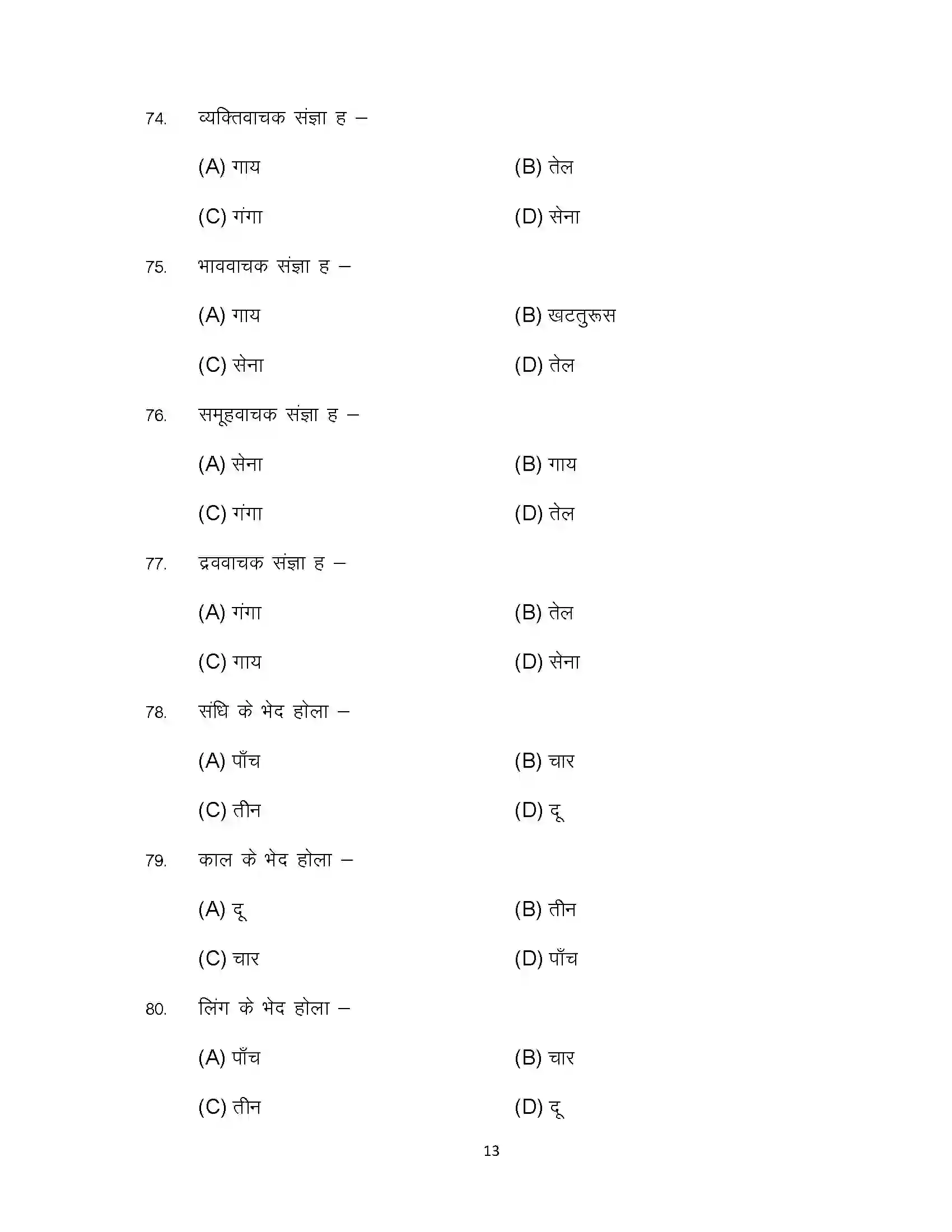 Bihar Board Class 10th 2023 Bhojpuri Sample Paper 13
