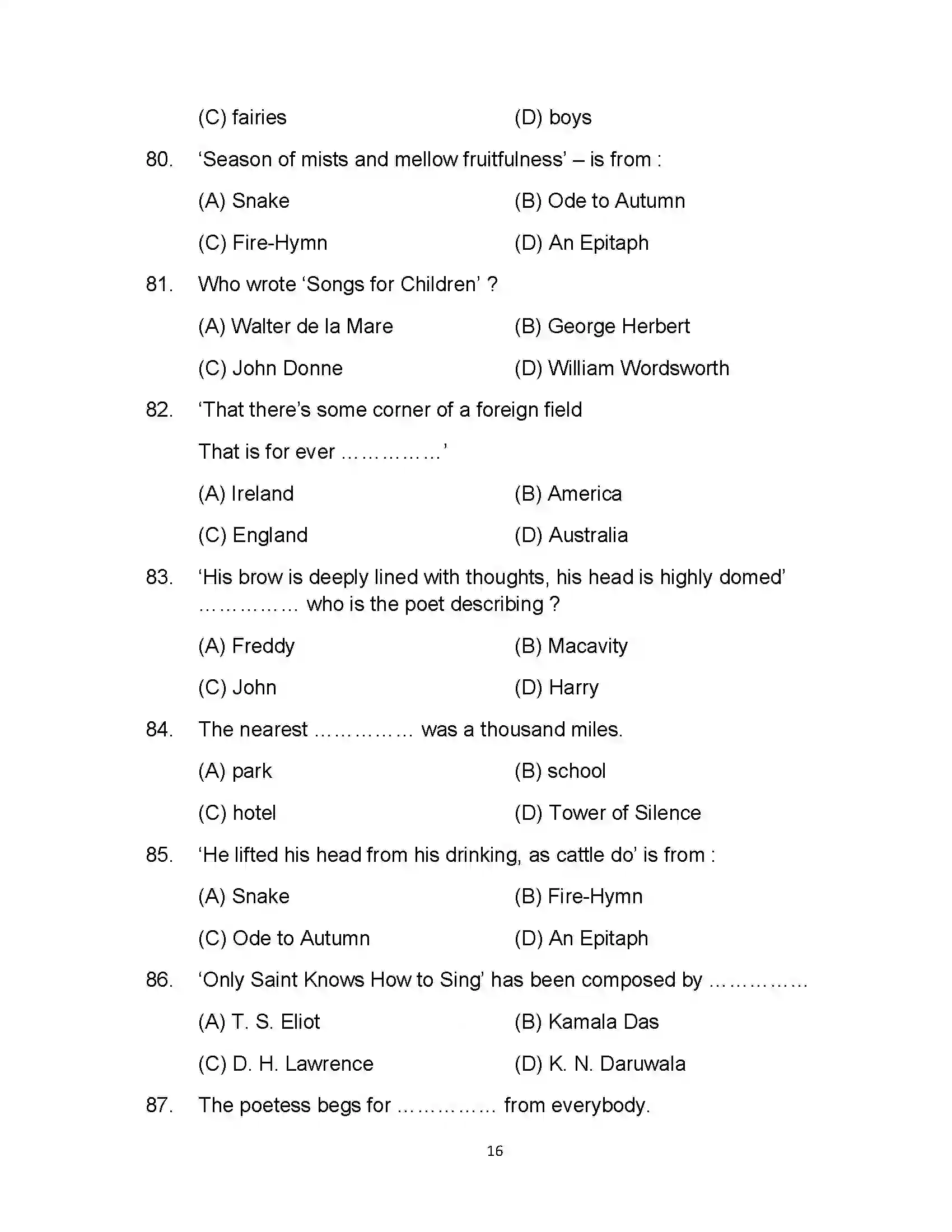 Bihar Board Class 12th 2022 English Sample Paper 16