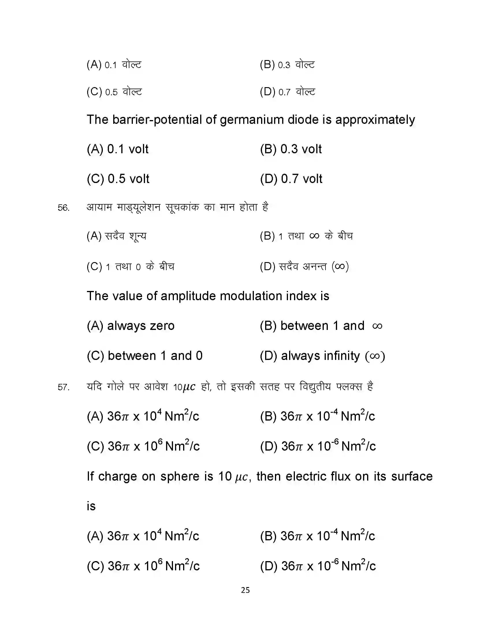 Bihar Board Class 12th 2024 Physics Sample Paper 25