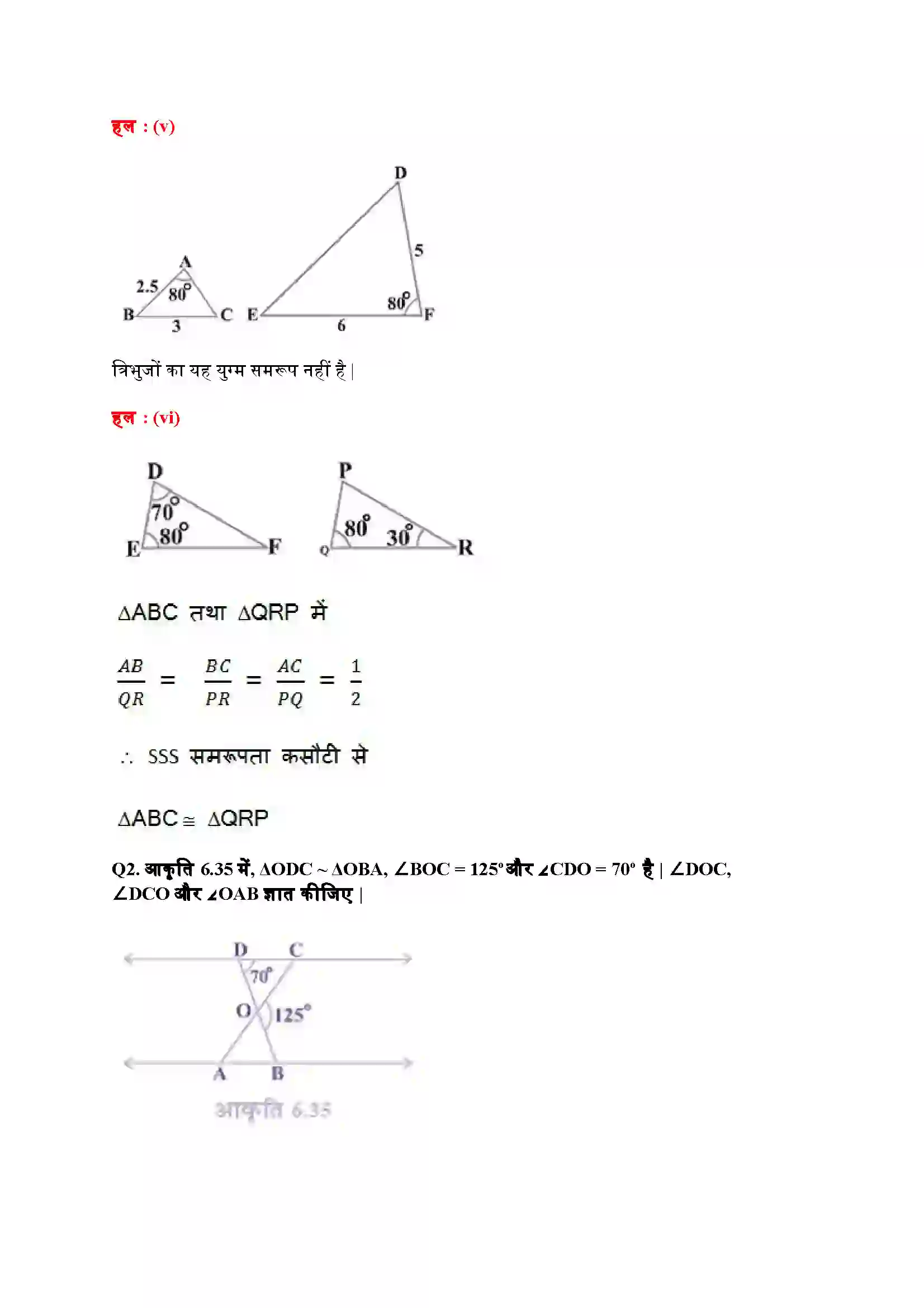 Bihar Board Class 10th Maths (गणित) Chapter 6 (त्रिभुज) Solution 16