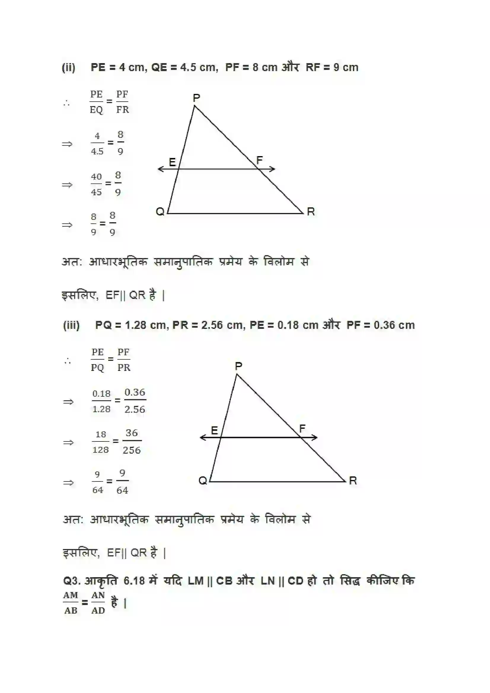 Bihar Board Class 10th Maths (गणित) Chapter 6 (त्रिभुज) Solution 4