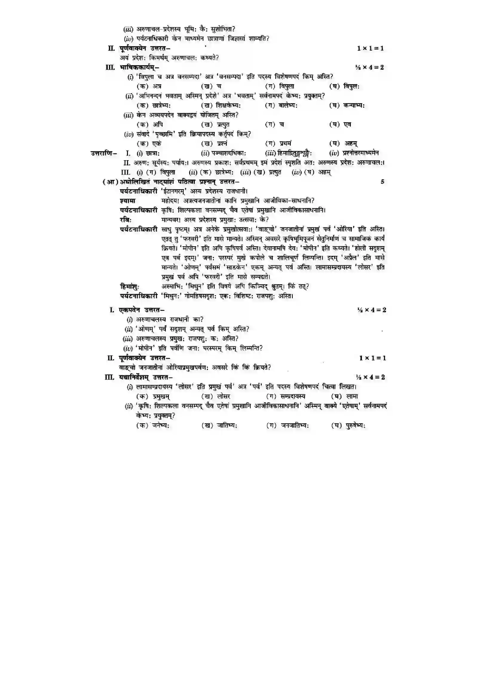 Bihar Board Class 10th Sanskrit (NCERT Sanskrit) Chapter 10) Solution 12