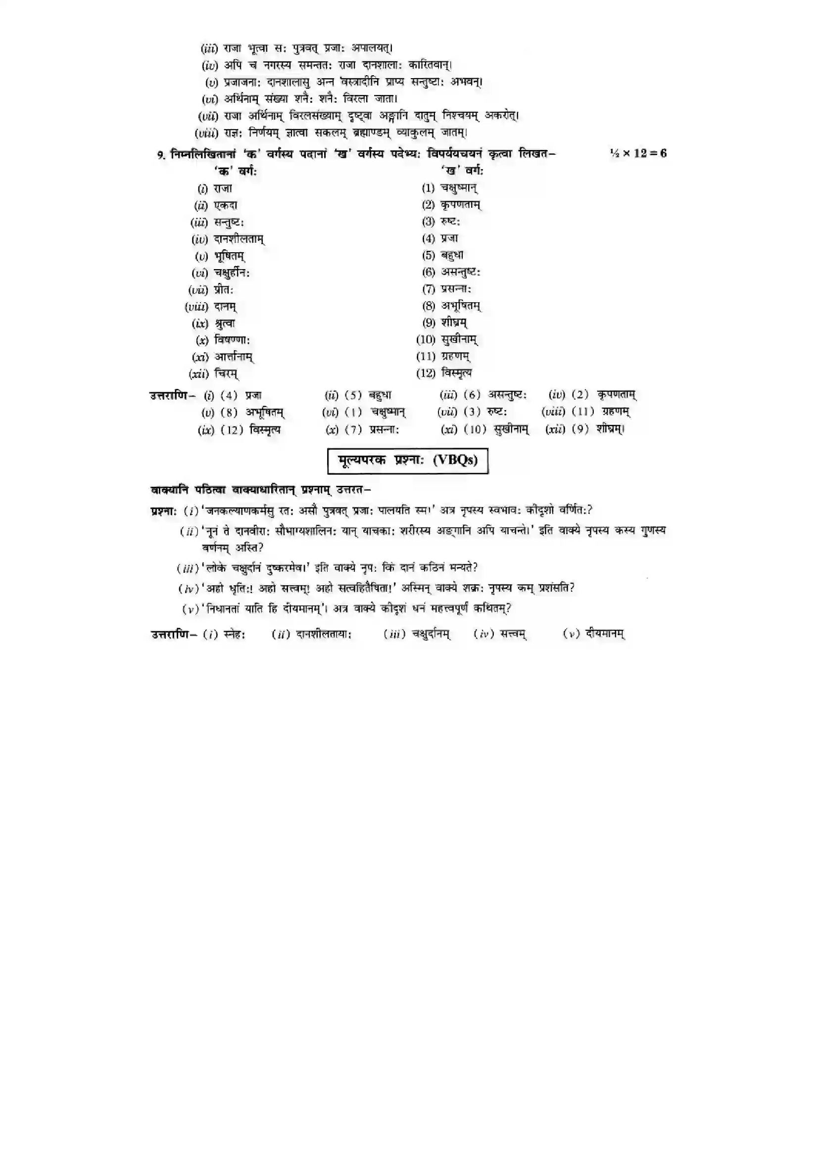 Bihar Board Class 10th Sanskrit (NCERT Sanskrit) Chapter 4) Solution 17