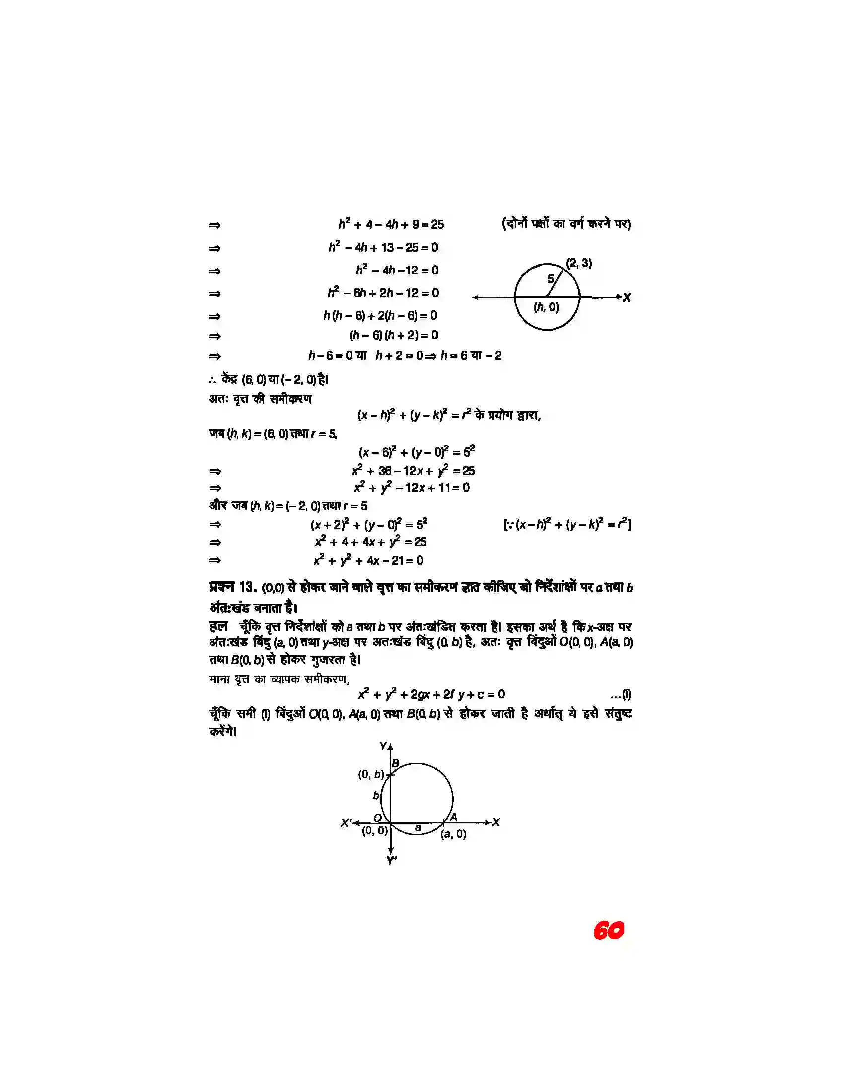 Bihar Board Class 11th Maths (गणित) Chapter 11 (शांकव परिच्छेदन) Solution 6
