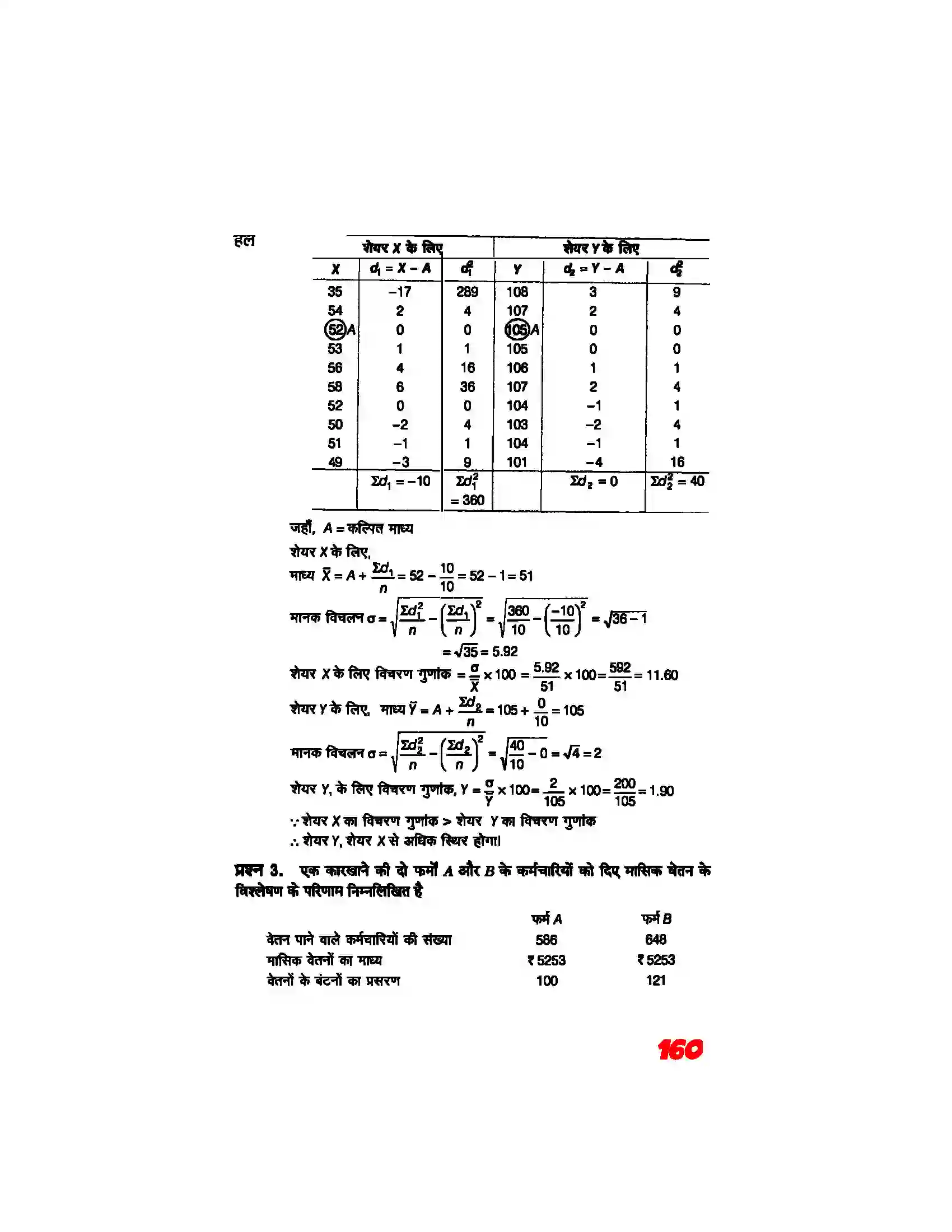 Bihar Board Class 11th Maths (गणित) Chapter 15 (सांख्यिकी) Solution 19