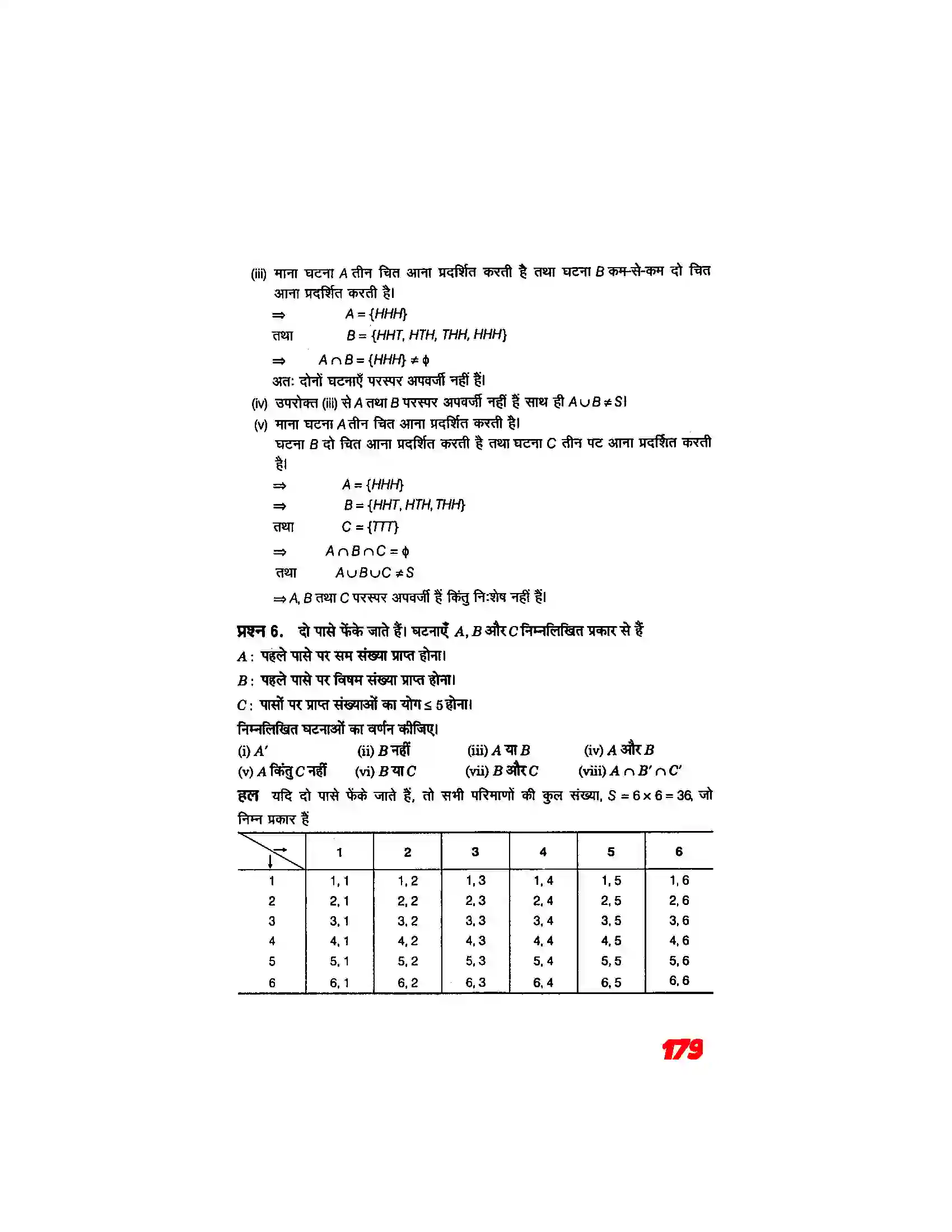 Bihar Board Class 11th Maths (गणित) Chapter 16 (प्रायिकता) Solution 10