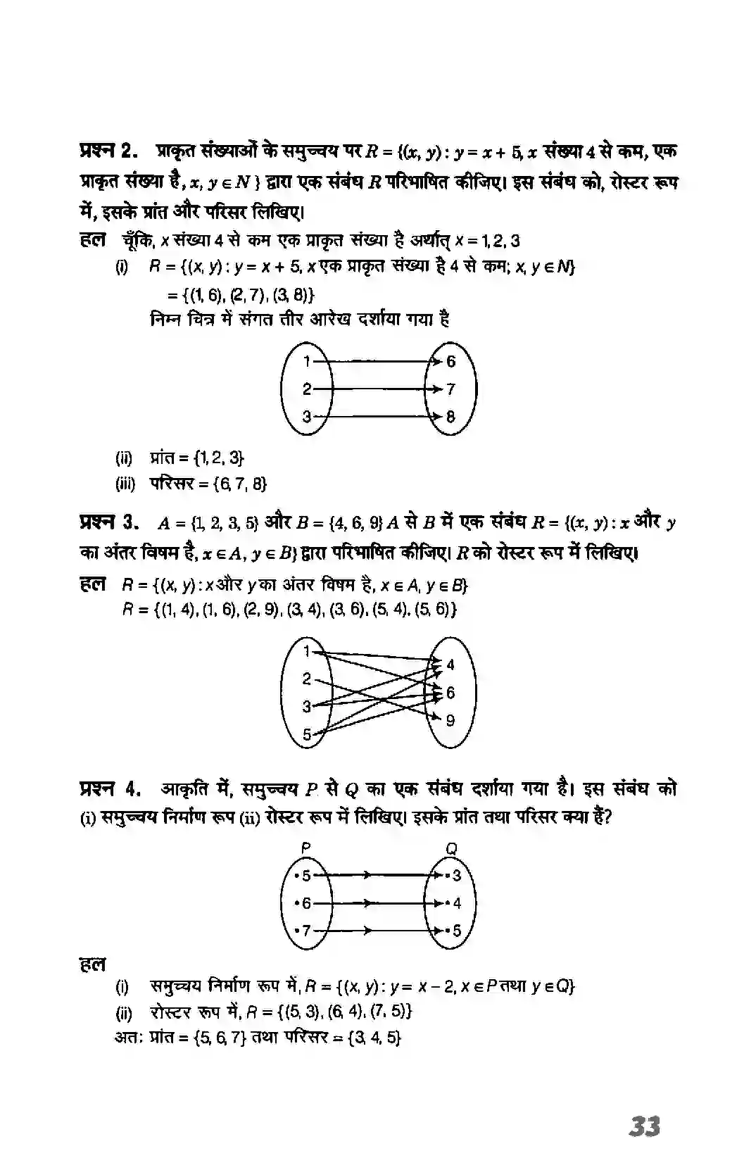 Bihar Board Class 11th Maths (गणित) Chapter 2 (सम्बन्ध एवं फलन) Solution 5