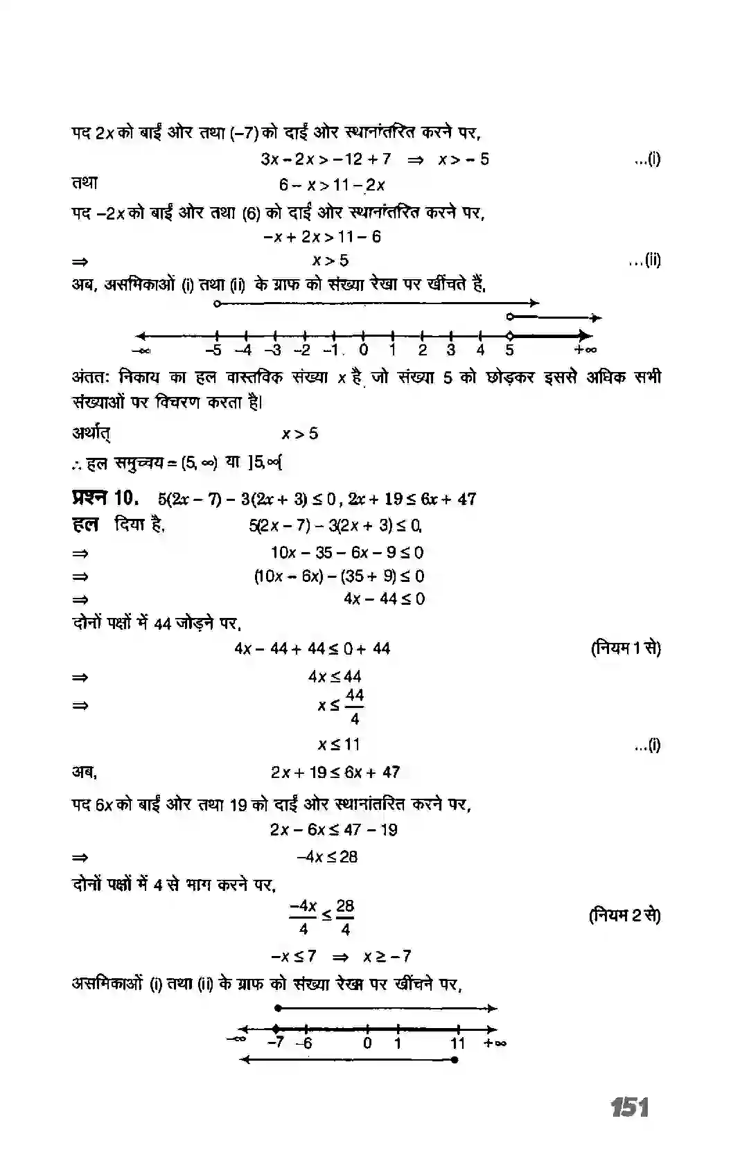 Bihar Board Class 11th Maths (गणित) Chapter 6 (रैखिक असमिकाएं) Solution 39