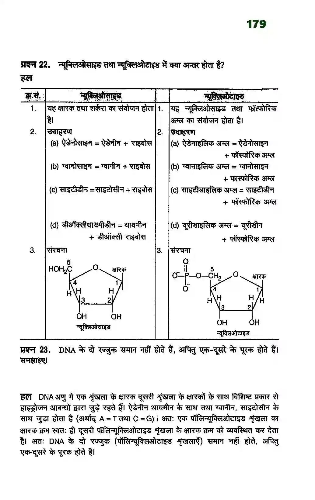 Bihar Board Class 12th Chemistry (रसायन विज्ञान) Chapter 14 (जैव अणु) Solution 12