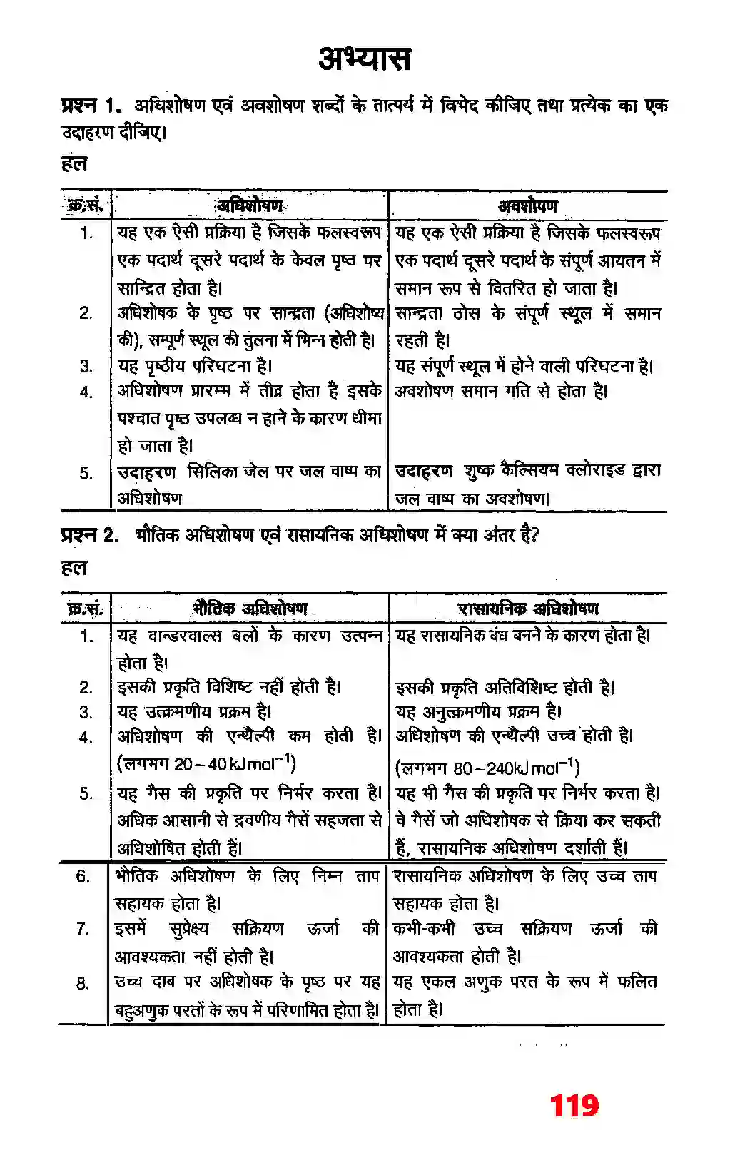 Bihar Board Class 12th Chemistry (रसायन विज्ञान) Chapter 5 (रसायन) Solution 3