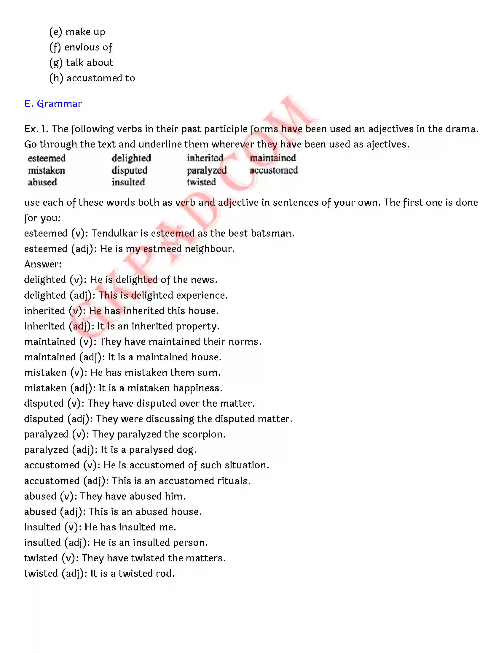 Bihar Board Class 12th English (Rainbow Part 2 Prose) Chapter 11 A Marriage Proposal) Solution 12