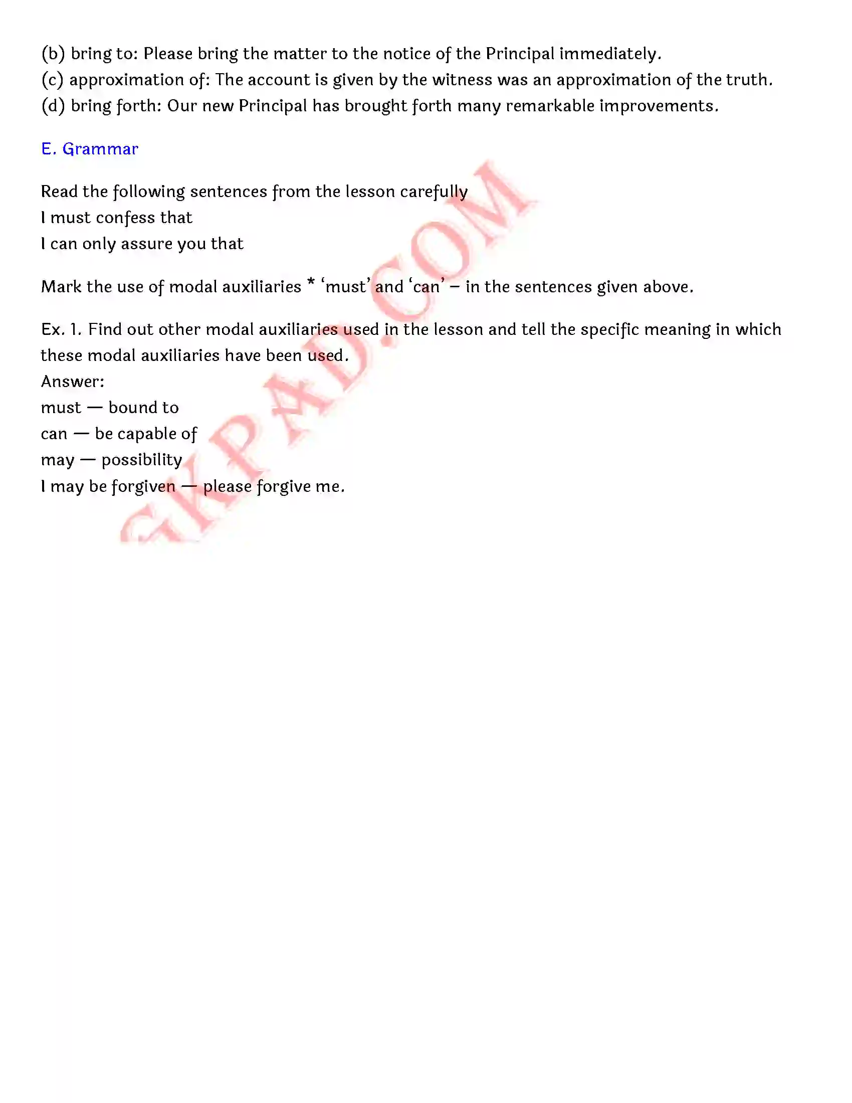 Bihar Board Class 12th English (Rainbow Part 2 Prose) Chapter 2 Bharat is My Home) Solution 12