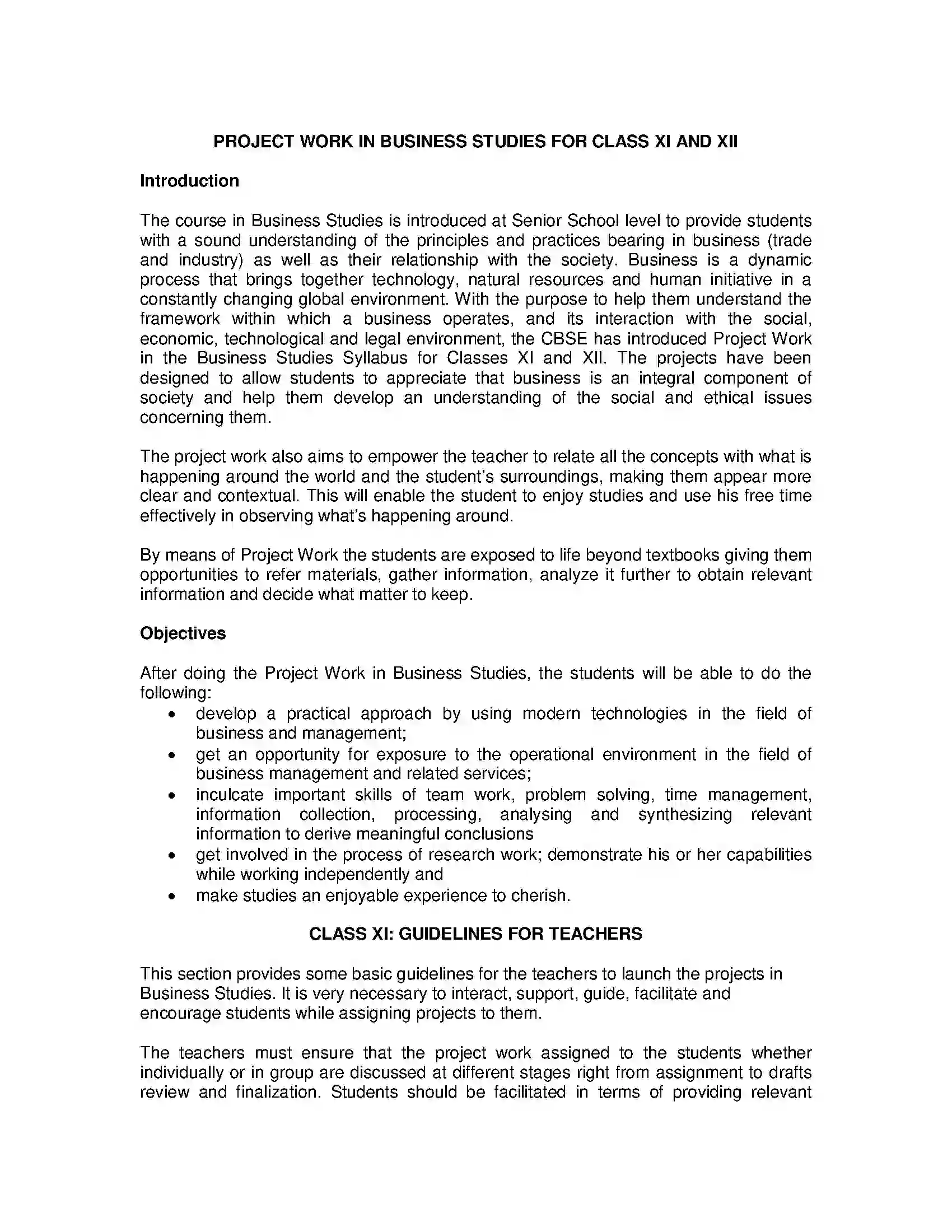 Bihar Board Class 12th 2020 Business Studies Syllabus 16