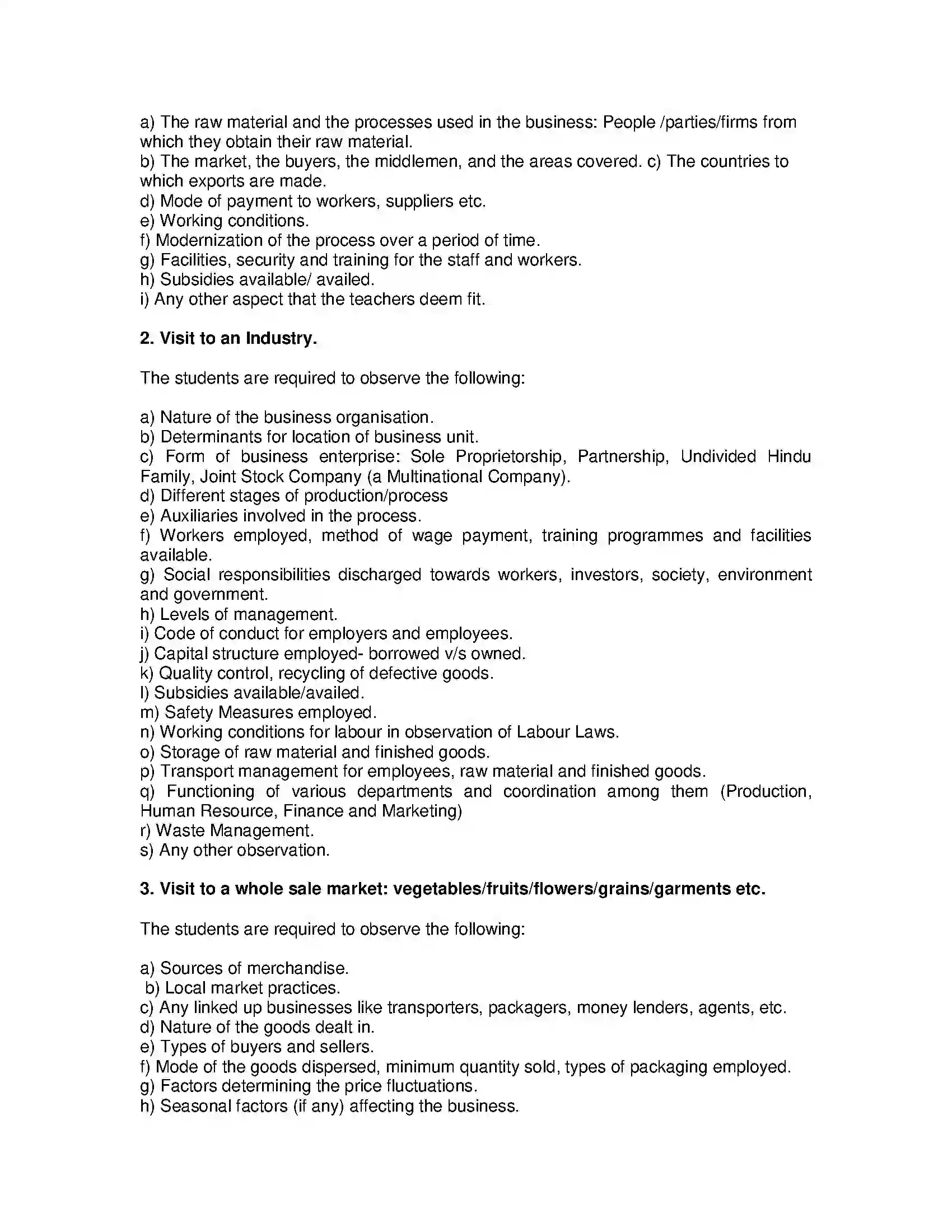 Bihar Board Class 12th 2020 Business Studies Syllabus 18