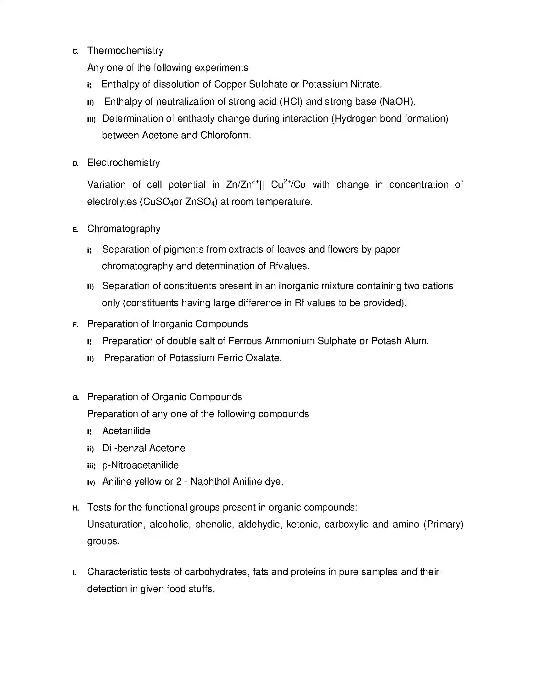 Bihar Board Class 12th 2020 Chemistry Syllabus 19