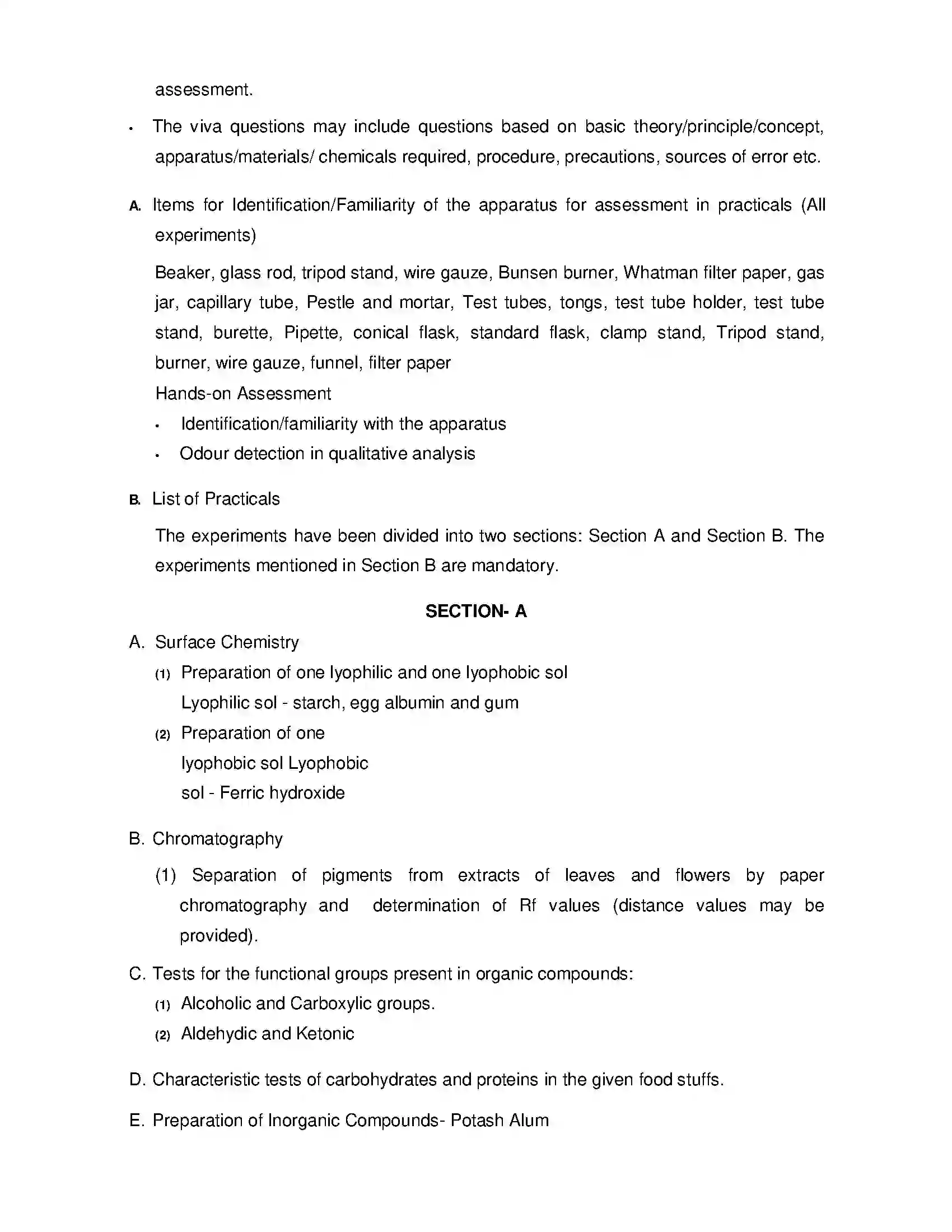 Bihar Board Class 12th 2020 Chemistry Syllabus 22