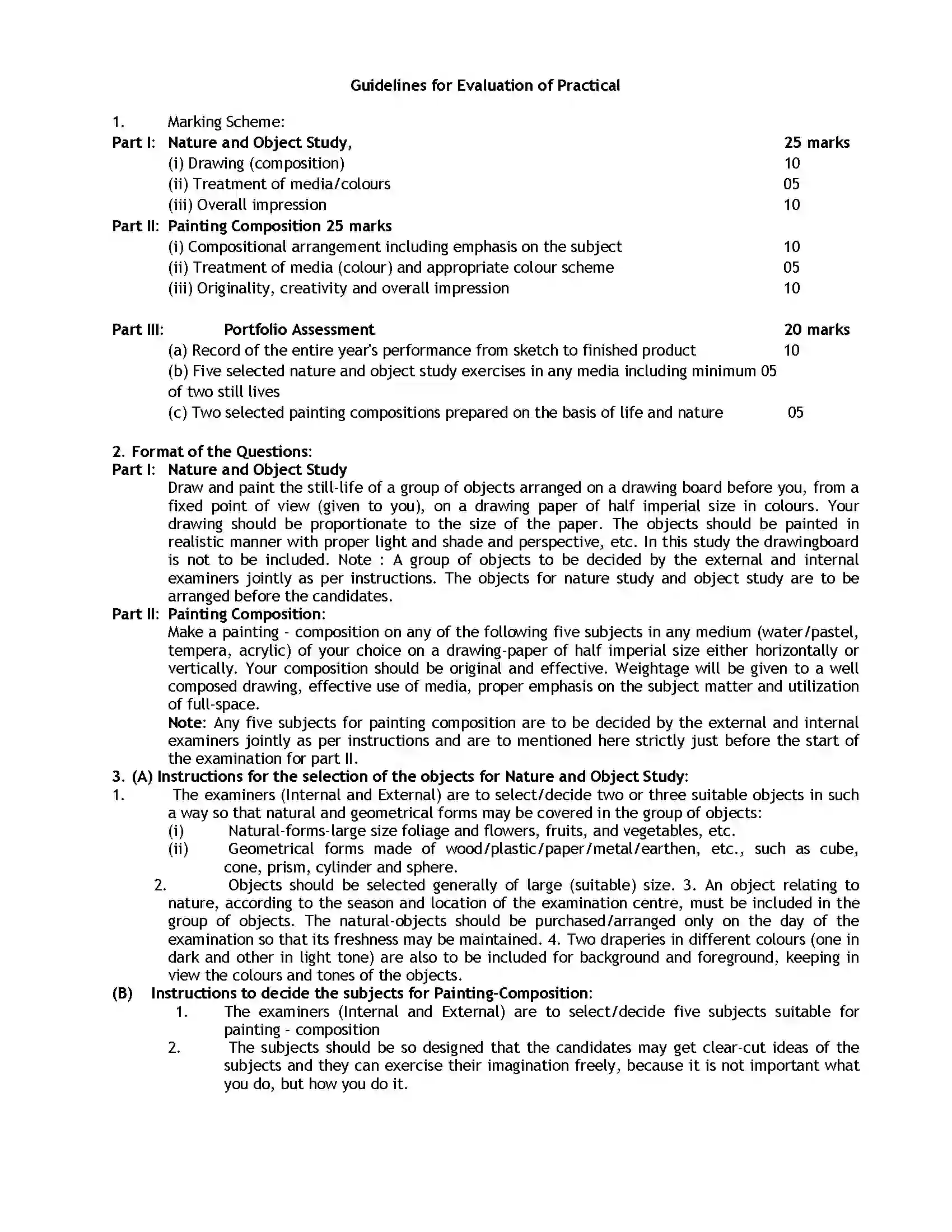 Bihar Board Class 12th 2020 Fine Arts Syllabus 14