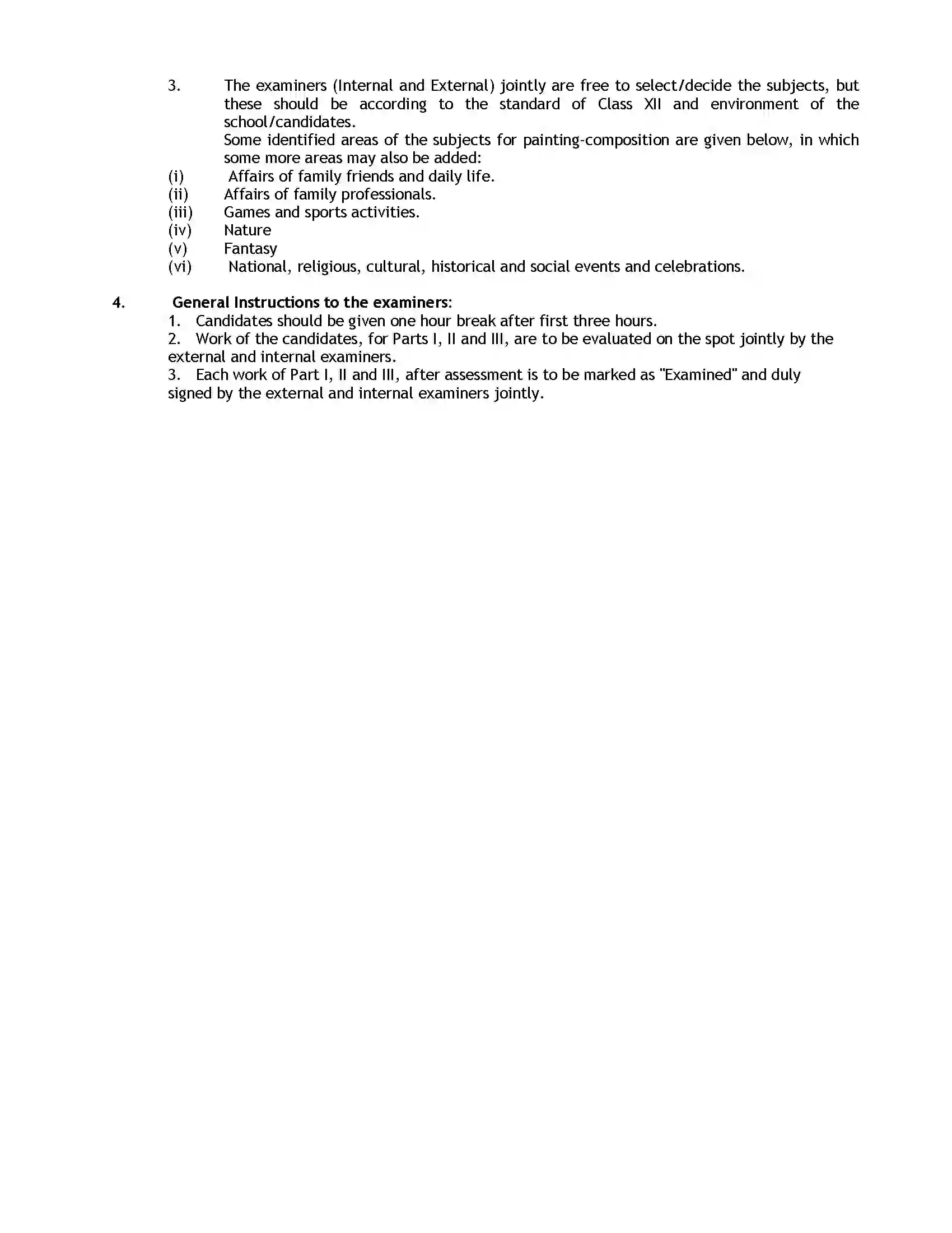 Bihar Board Class 12th 2020 Fine Arts Syllabus 15