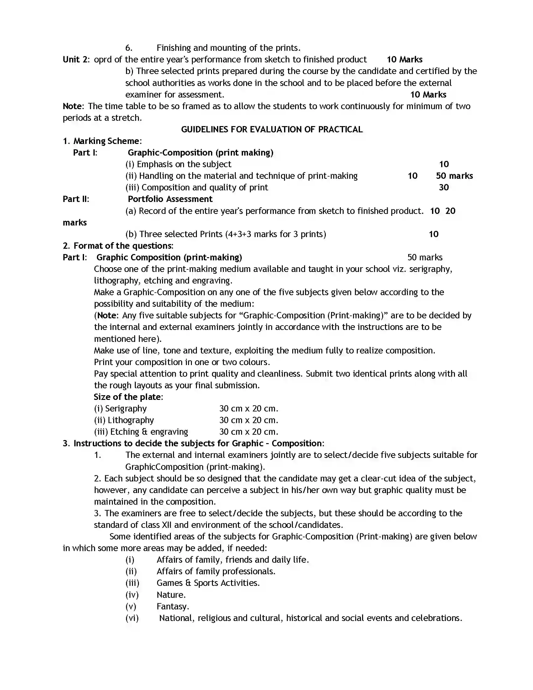 Bihar Board Class 12th 2020 Fine Arts Syllabus 19