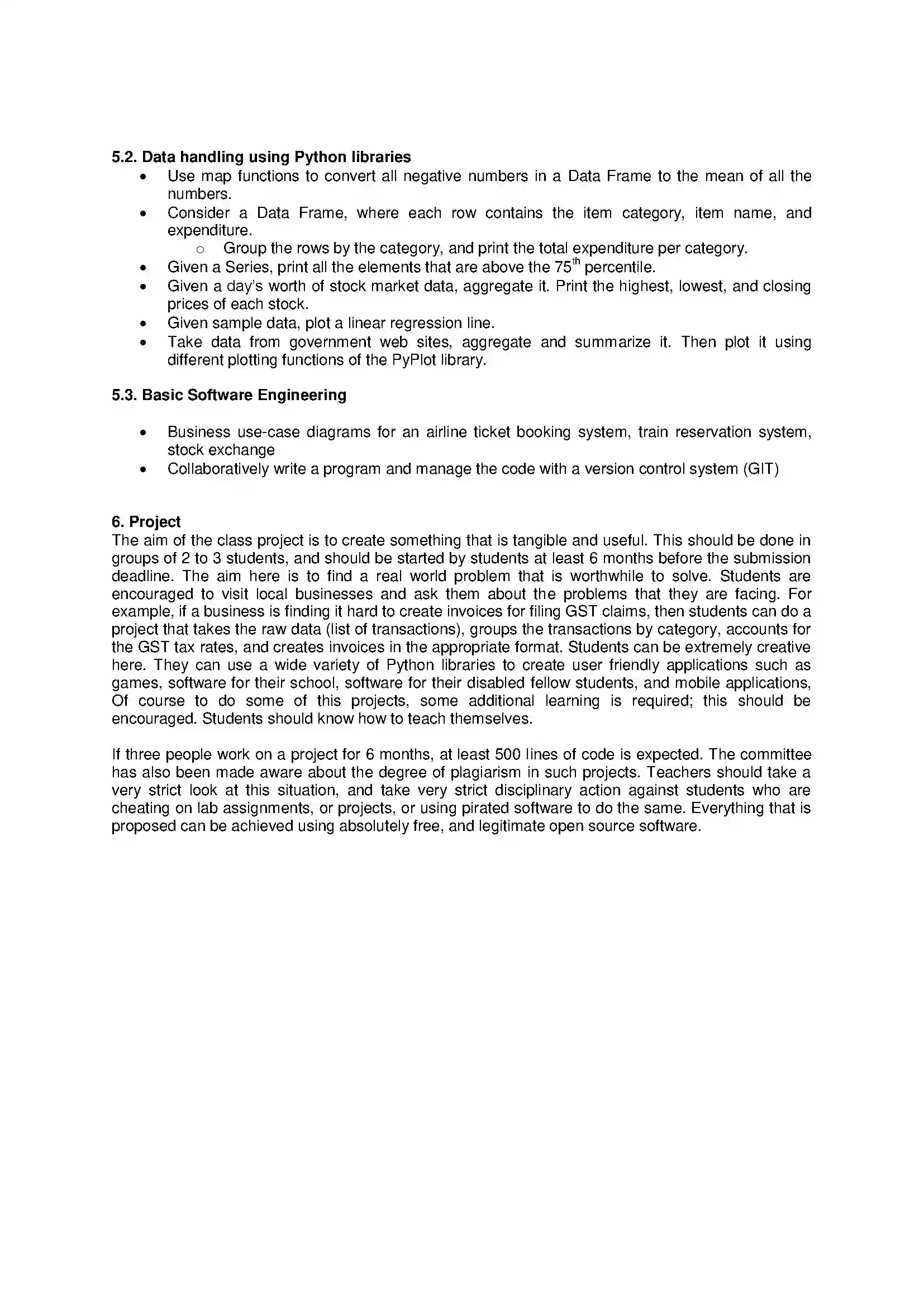 Bihar Board Class 12th 2020 Informatics Practices new XII Syllabus 3