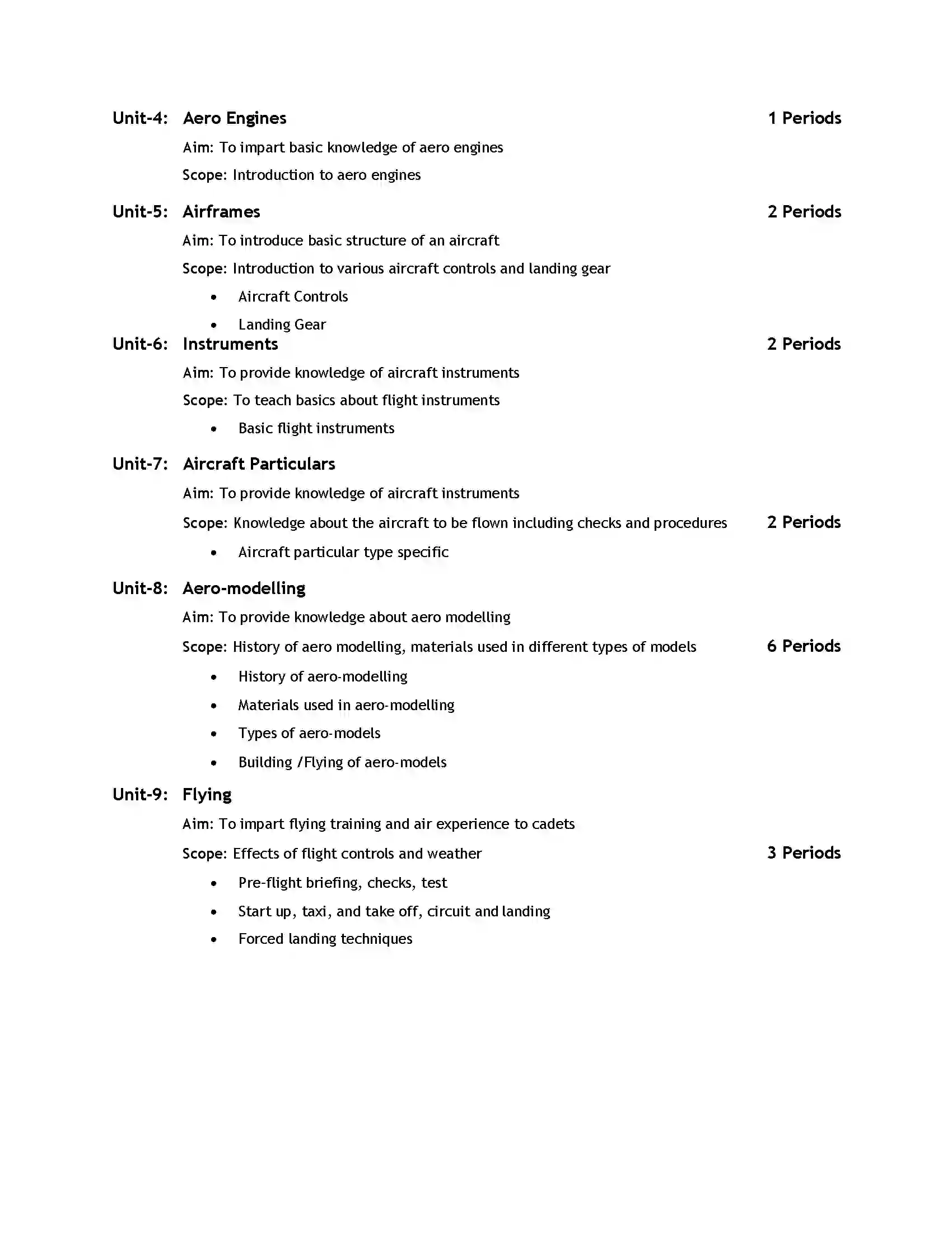 Bihar Board Class 12th 2020 NCC Syllabus 15