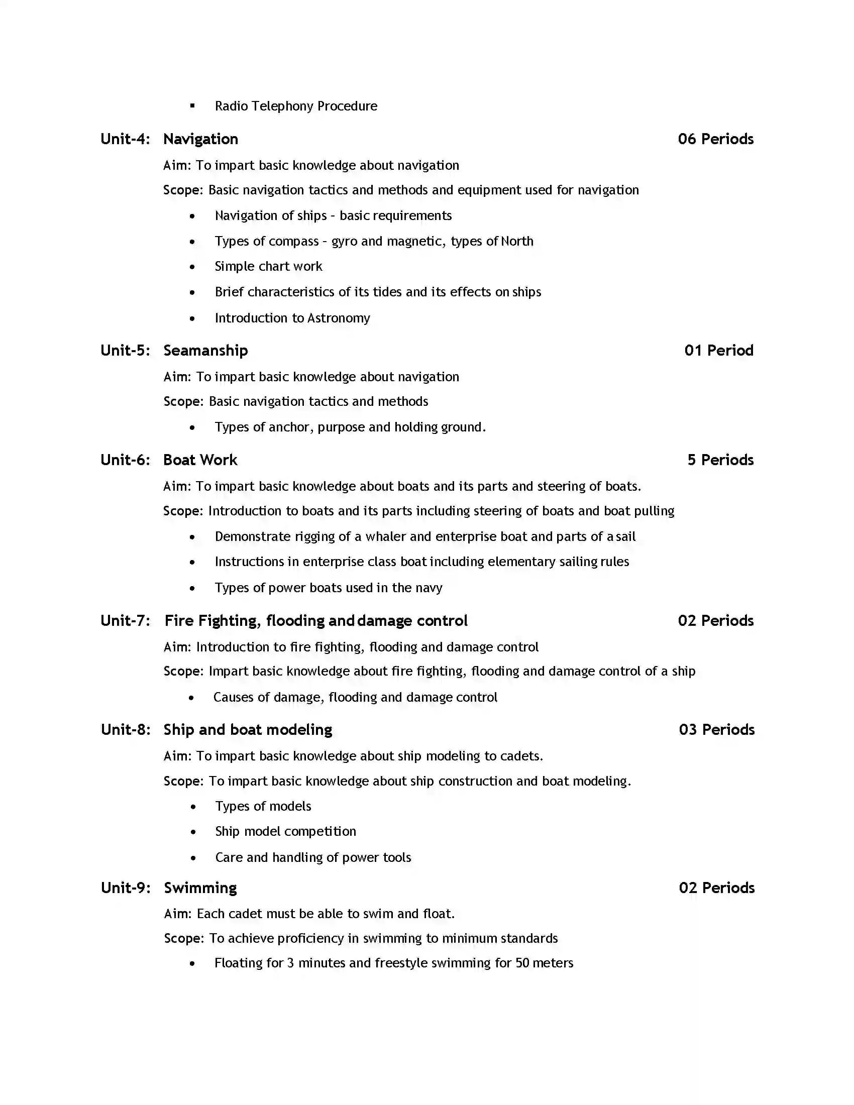 Bihar Board Class 12th 2020 NCC Syllabus 23