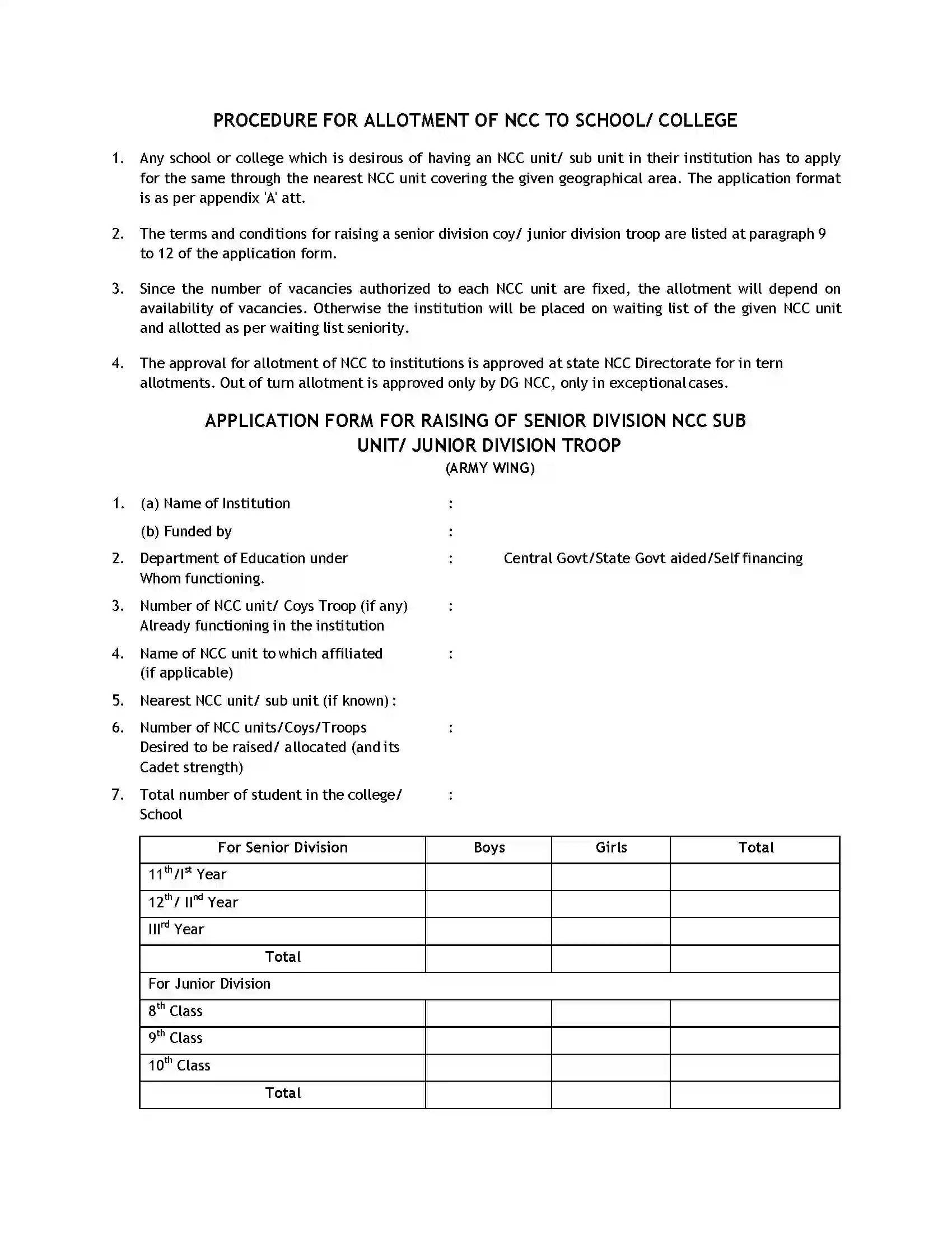 Bihar Board Class 12th 2020 NCC Syllabus 34