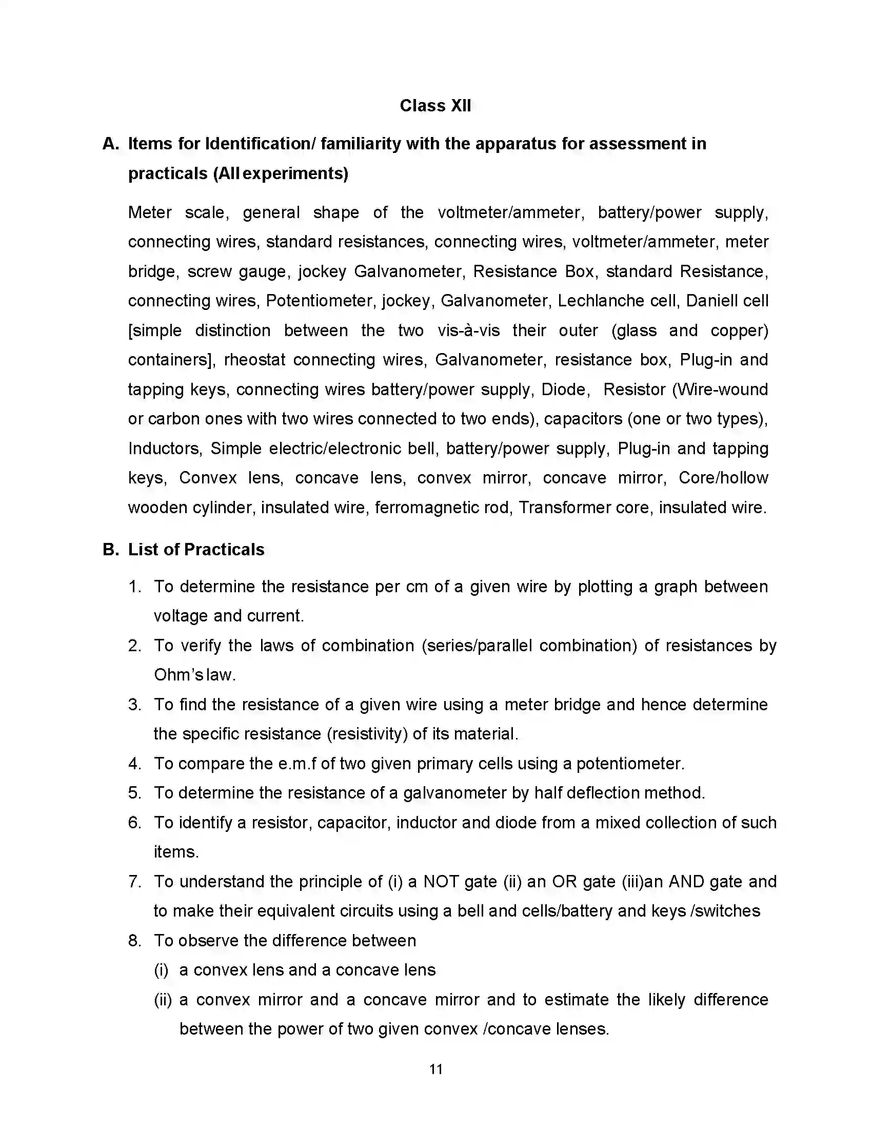 Bihar Board Class 12th 2020 Physics Syllabus 24